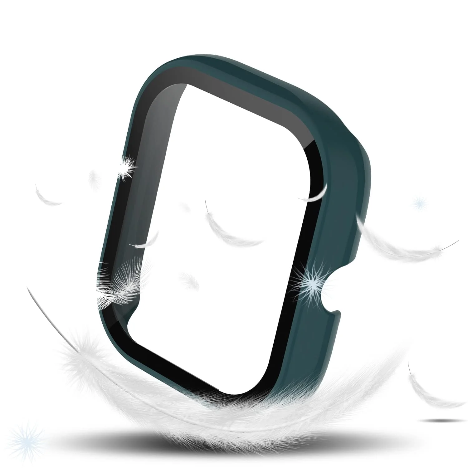 DL3 Mobilak Protective Case Compatible with Amazfit GTS 2 Mini 9H Hardness PC Case Bumper Full Slim Protective Cover with Tempered Glass For Amazfit GTS2 Mini - Green