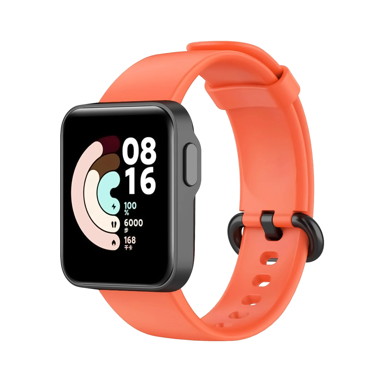 DL3 Mobilak Smart Watch Strap for Xiaomi Mi Watch Lite, Sport Silicone Watch Band Wrist Strap, Replacement Bracelet Wristband Wrist Strap for Xiaomi Mi Watch Lite/Redmi Watch Accessories - Neon Orange