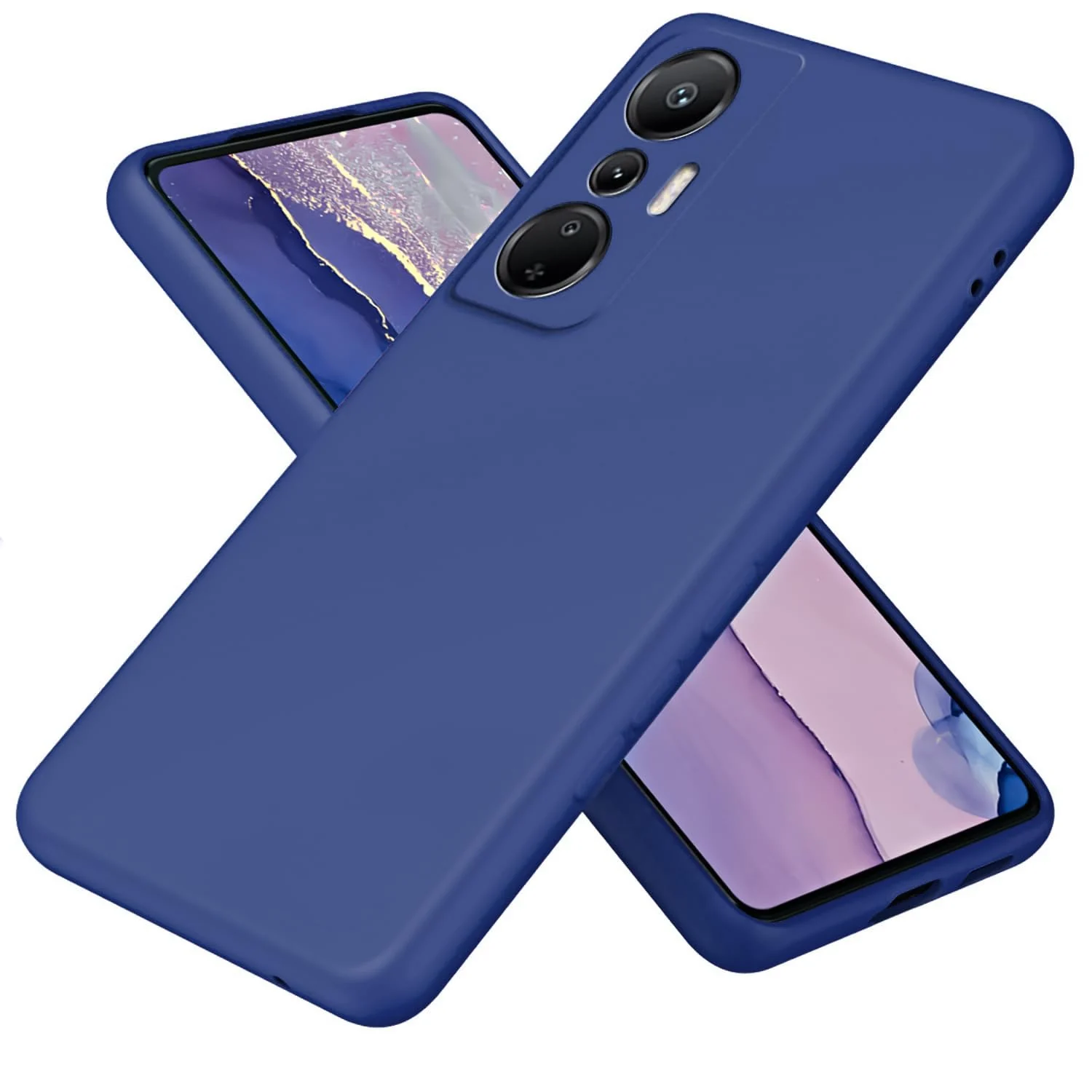 Infinix Hot 20 4G — DL3 Mobilak Liquid Silicone Protective Case with Soft Microfiber Lining with Full Camera Protection for Infinix Hot 20 4G