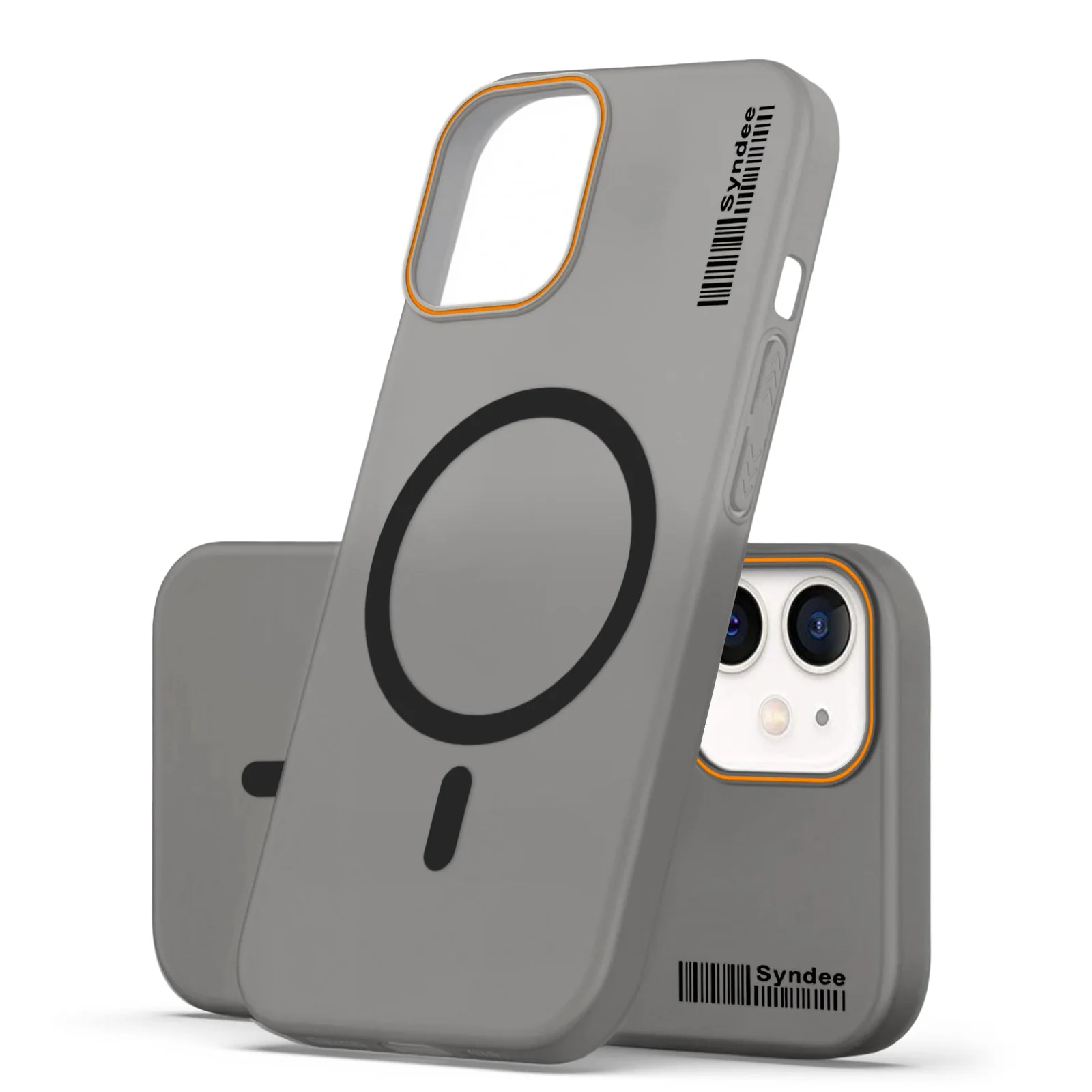 DL3 Mobilak Case Back Cover for iPhone 11, Sleek Frosted Translucent Back Only Compatible with Wireless Magnetic Accessories | Anti-Scratch Shockproof Phone Case - Black