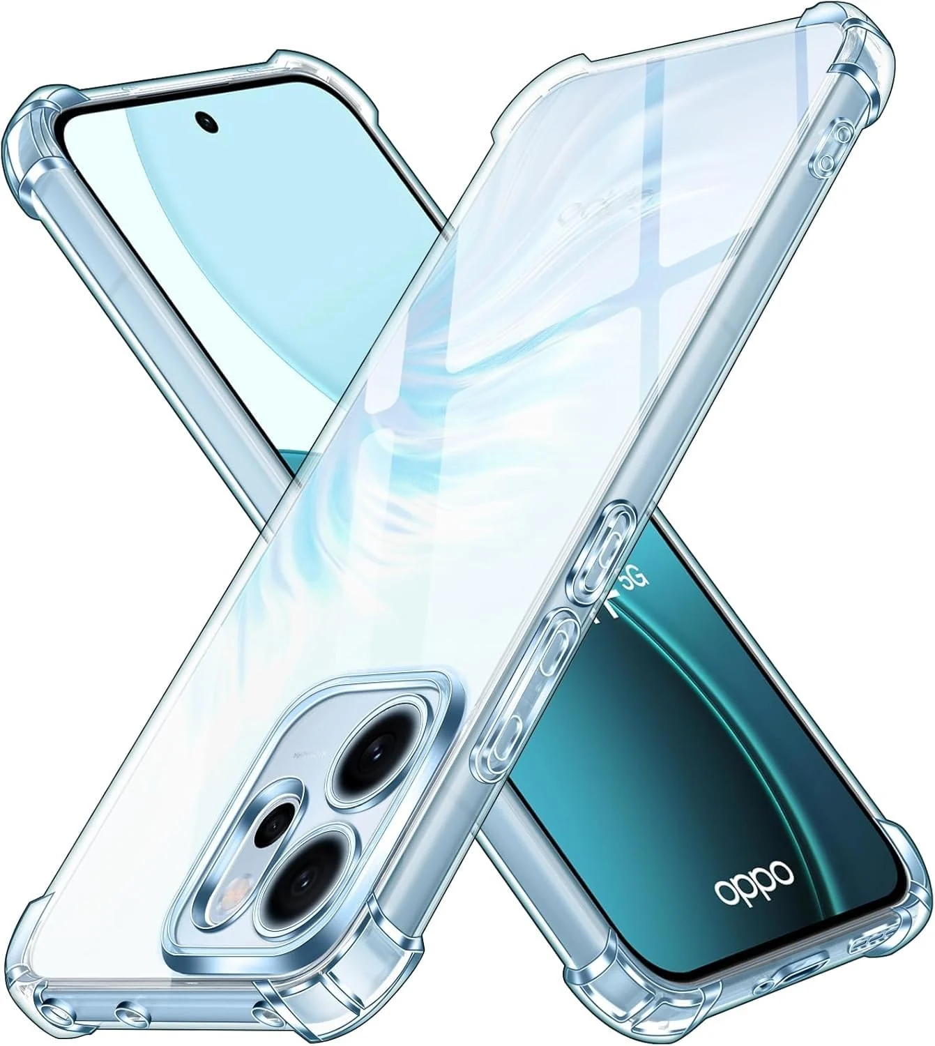 OPPO Reno 14 FS 5G / OPPO Reno 14F 5G — DL3 Mobilak Clear TPU Protective Case for OPPO Reno 14 FS 5G / OPPO Reno 14F 5G with Camera Protection and Shockproof Design