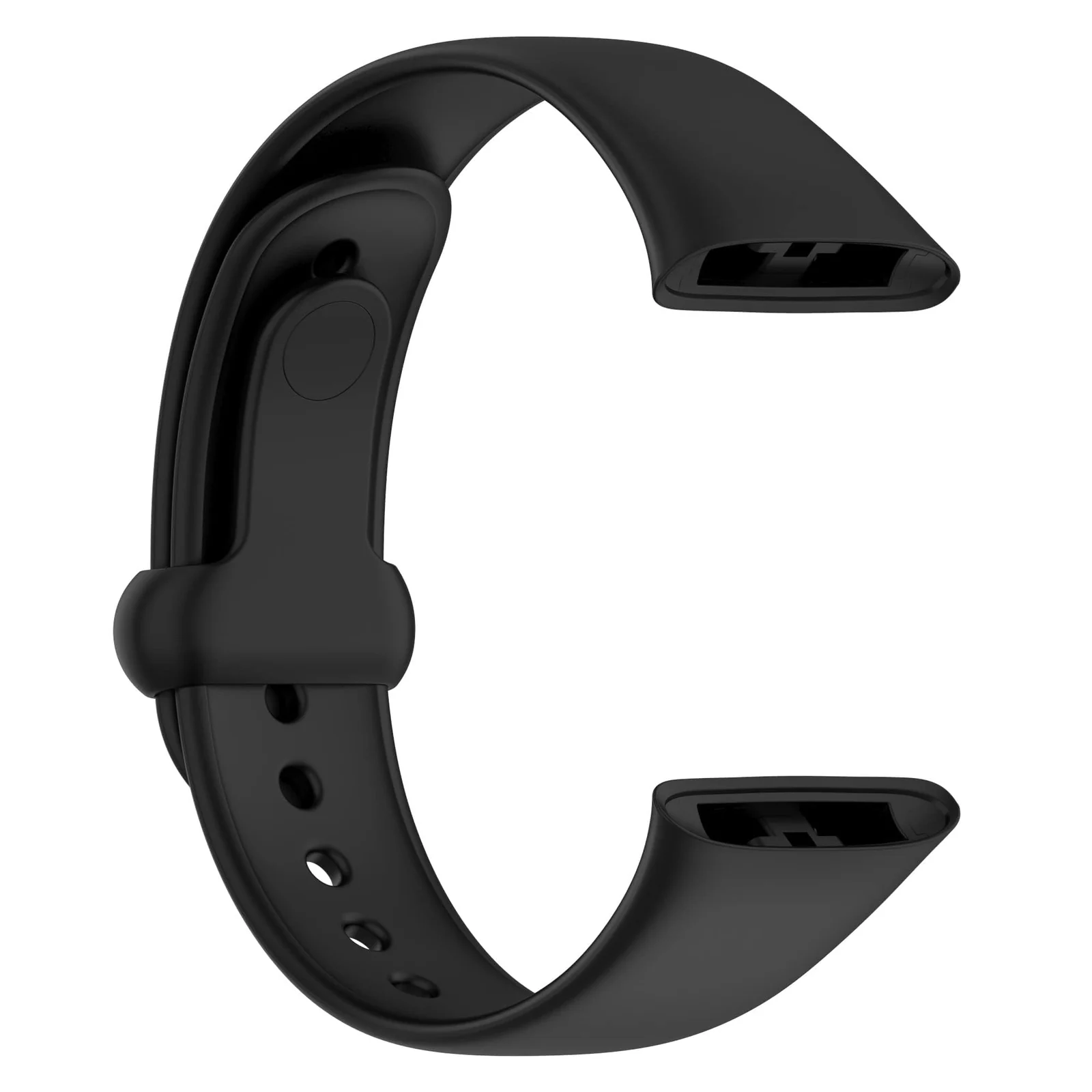 DL3 Mobilak Strap for Xiaomi Redmi Watch 3 Only, Soft Silicone Watch Band with Secure Buckle, Sport Replacement Wristband Bracelet Strap for Men & Women - Black