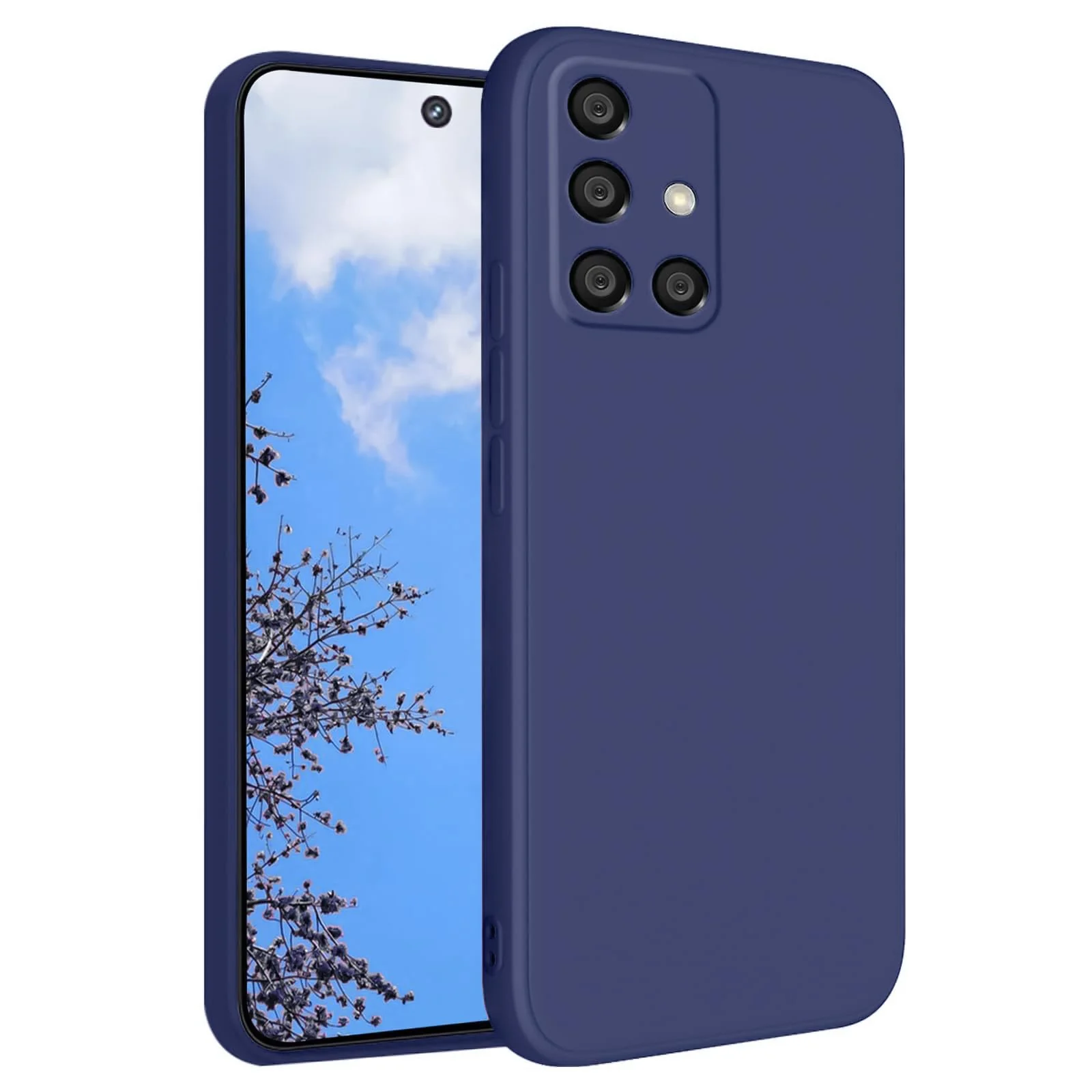 DL3 Mobilak Samsung Galaxy A51 Case, Soft Flexible Silicone Gel Rubber Bumper Cover, Full Body Shockproof Protective Phone Case - Blue 2