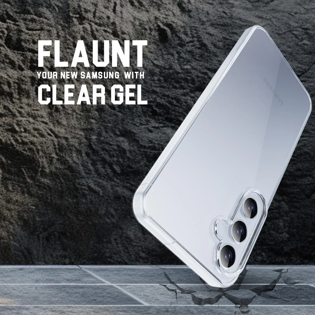 DL3 Mobilak Case Compatible with amsung Galaxy S25+ Plus 5G Case Crystal Soft TPU Gel Case Flexible Silicone Anti-Scratch TPU Cover - Clear