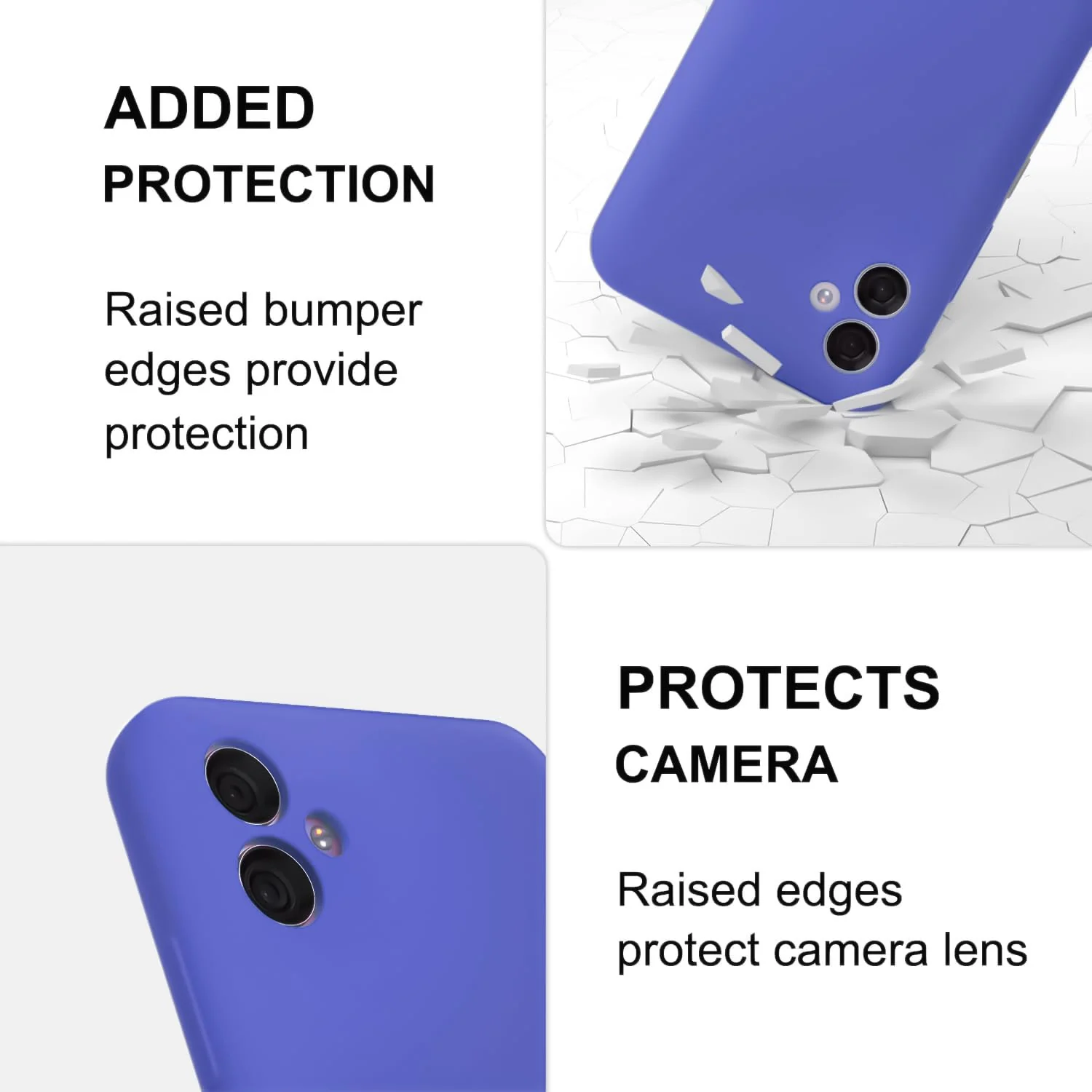 DL3 Mobilak Silicone Protective Case for Samsung Galaxy A04e, Shock-absorbing protection, Scratch-resistant surface, Soft microfiber lining - Light Blue