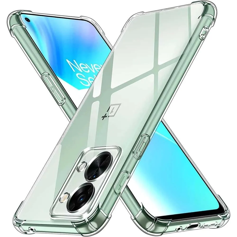 DL3 Mobilak Case Compatible with Oneplus Nord 2T 5G, Cover Silicone TPU Gorilla Anti-shock Protector Camera Shockproof Corners - Clear