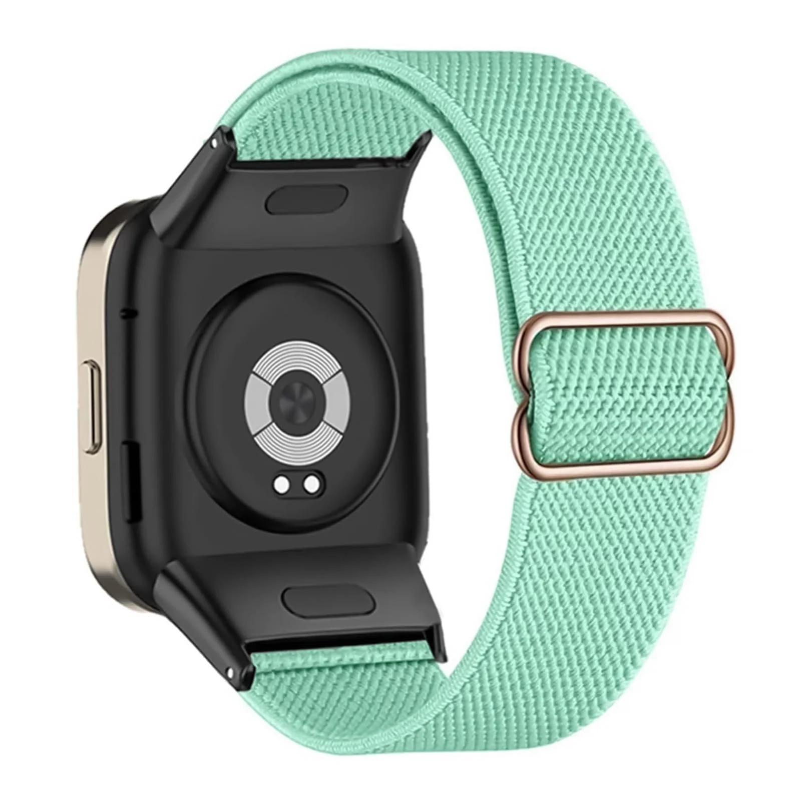 Dl3 Mobilak Elastic Straps Compatible with Xiaomi Redmi Watch 3 (Not for Redmi Watch 3 Lite/Active) Men Women, Adjustable Stretchy Bracelets Sport Nylon Replacement Bracelet (Mint Green)