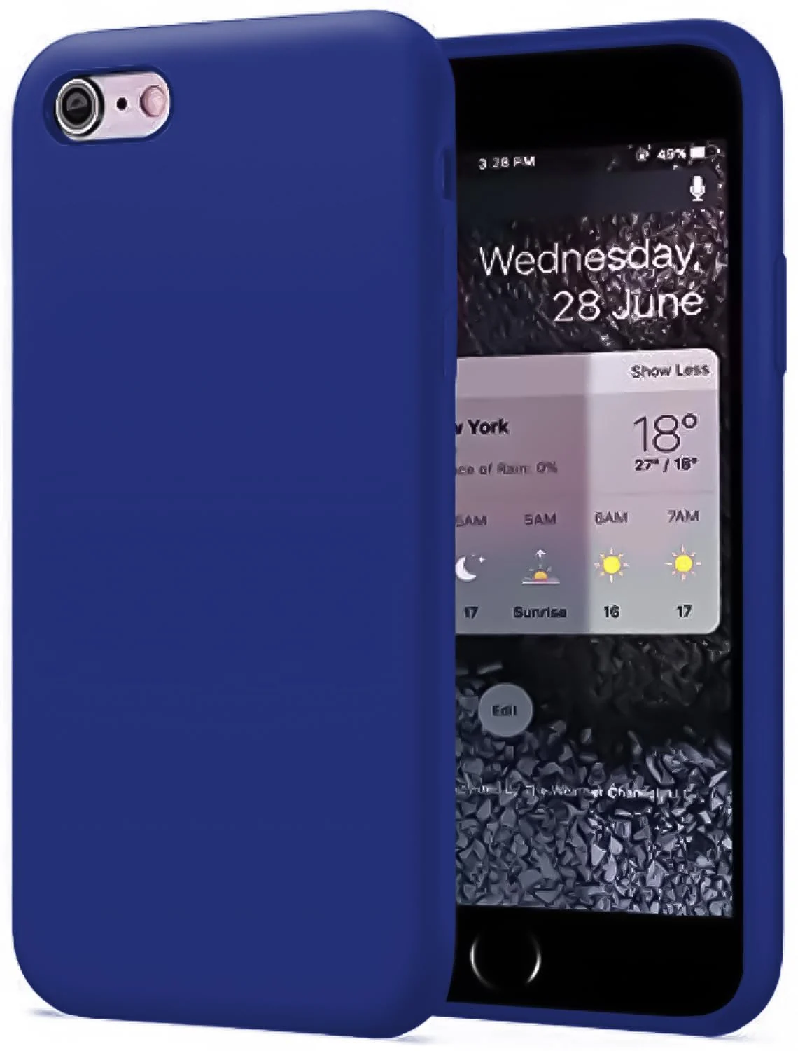IPhone 6 Plus / 6S Plus — DL3 Mobilak Liquid Silicone Protective Case for iPhone 6 Plus / 6S Plus with Camera Protection and Microfiber Lining