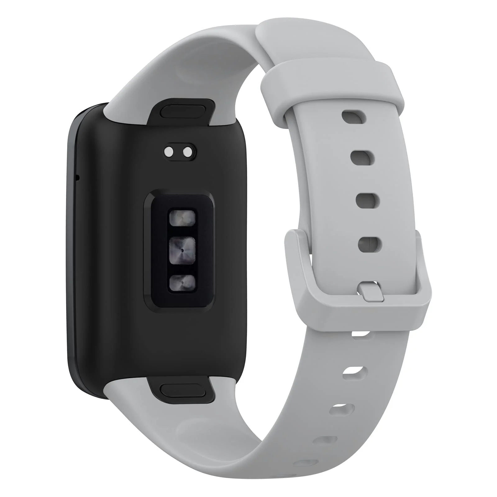 DL3 Mobilak Bands Compatible with Xiaomi Mi Band 7 Pro Watch Replacement Soft Durable Colourful Silicone Watch Band Sports Strap Wristband for Mi Band 7 Pro Smartwatch Accessories - Grey
