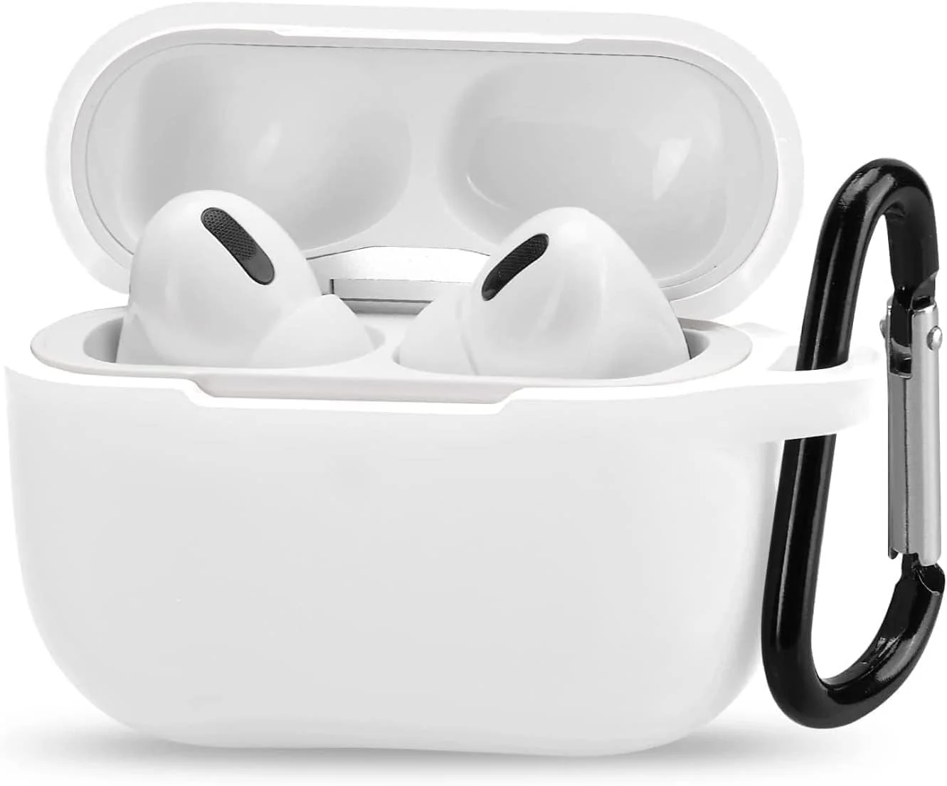DL3 Mobilak Compatible with AirPods Pro 2nd Generation Case Cover, Protective Silicone Skin with Keychain for Women Men for Apple AirPods Pro Gen 2 (2022), Front LED Visible