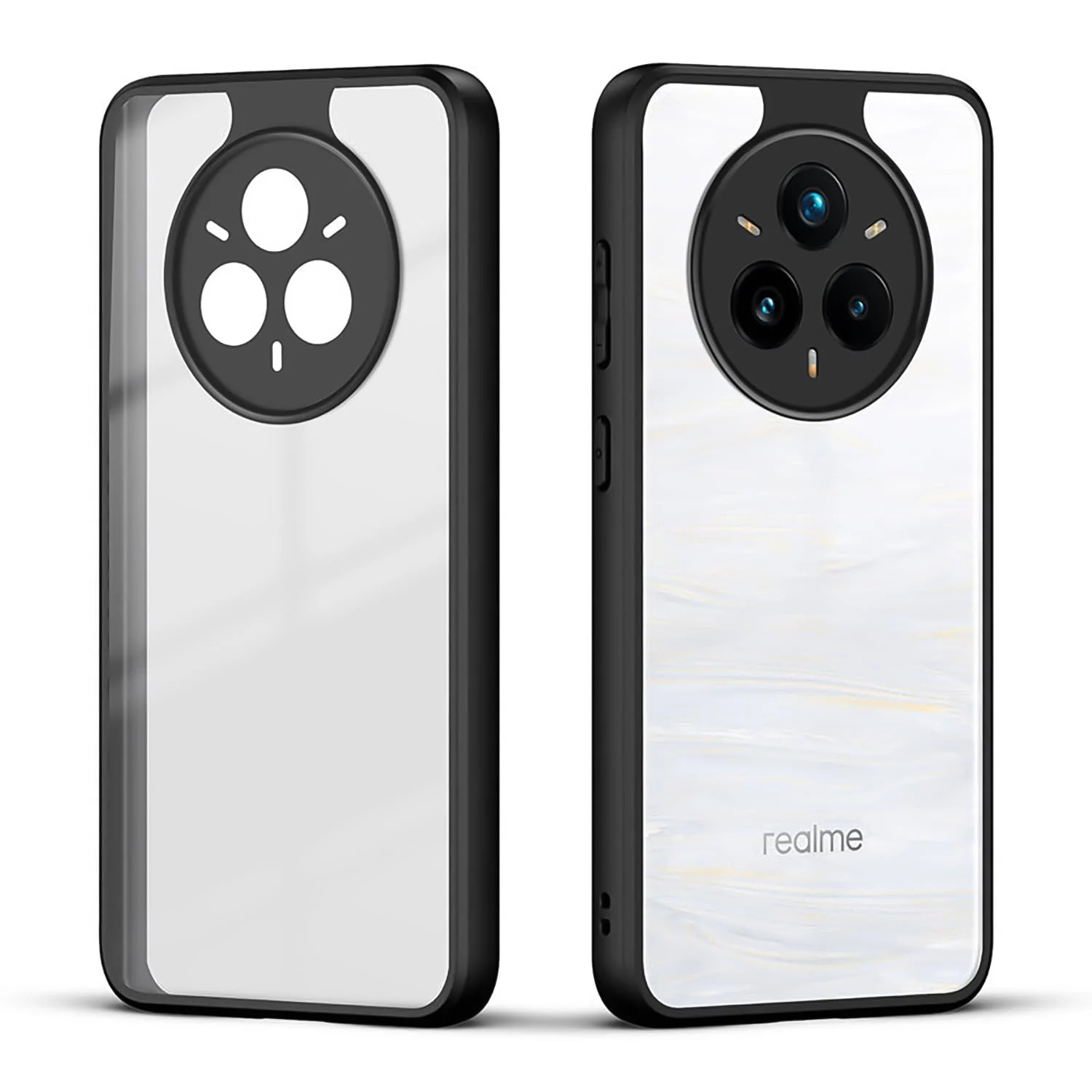DL3 Mobilak Clear Protective Case for realme 14 Pro 5G - Black