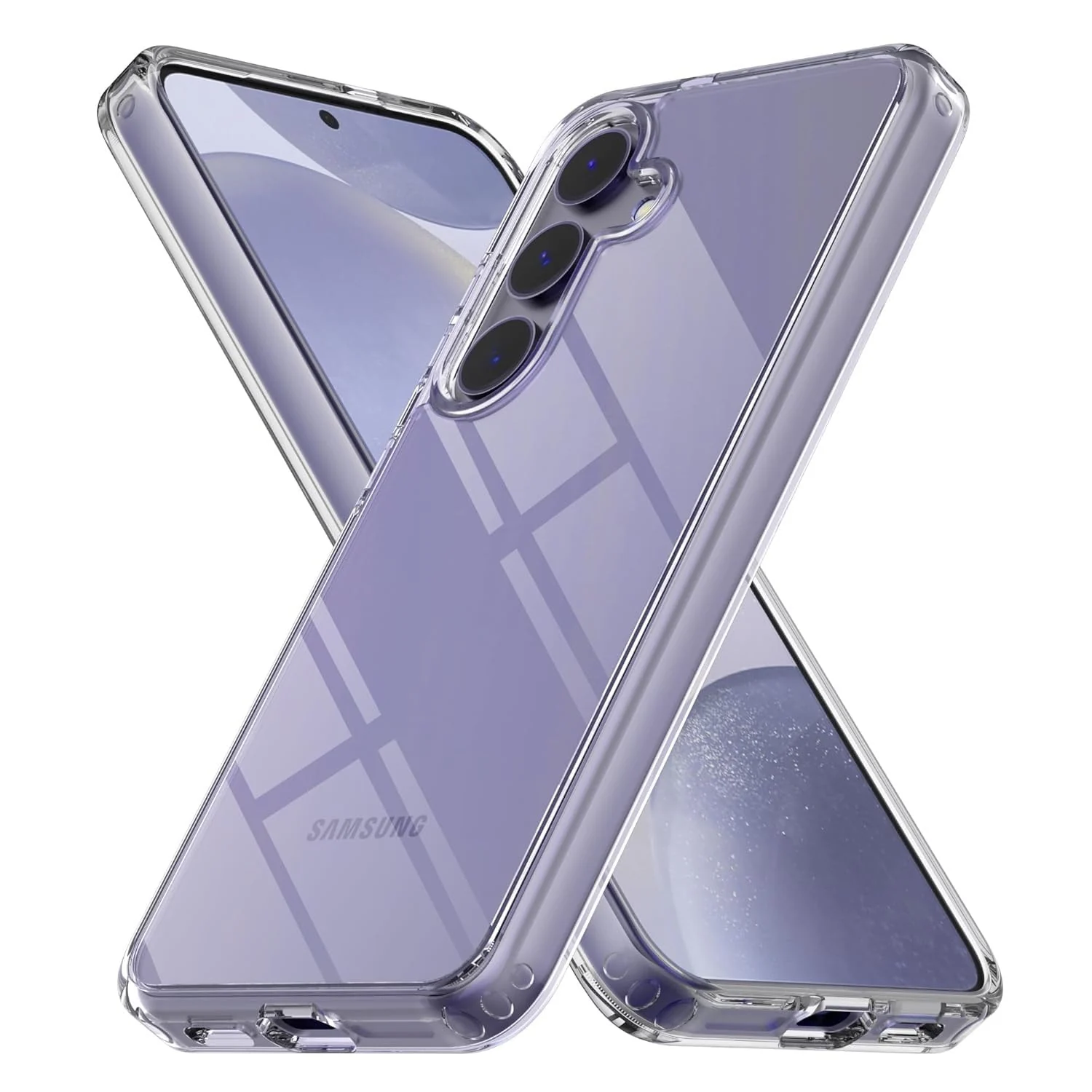 DL3 Mobilak Case Compatible with Samsung Galaxy S24 Plus Case Crystal Soft TPU Gel Case Flexible Silicone Anti-Scratch TPU Cover - Clear