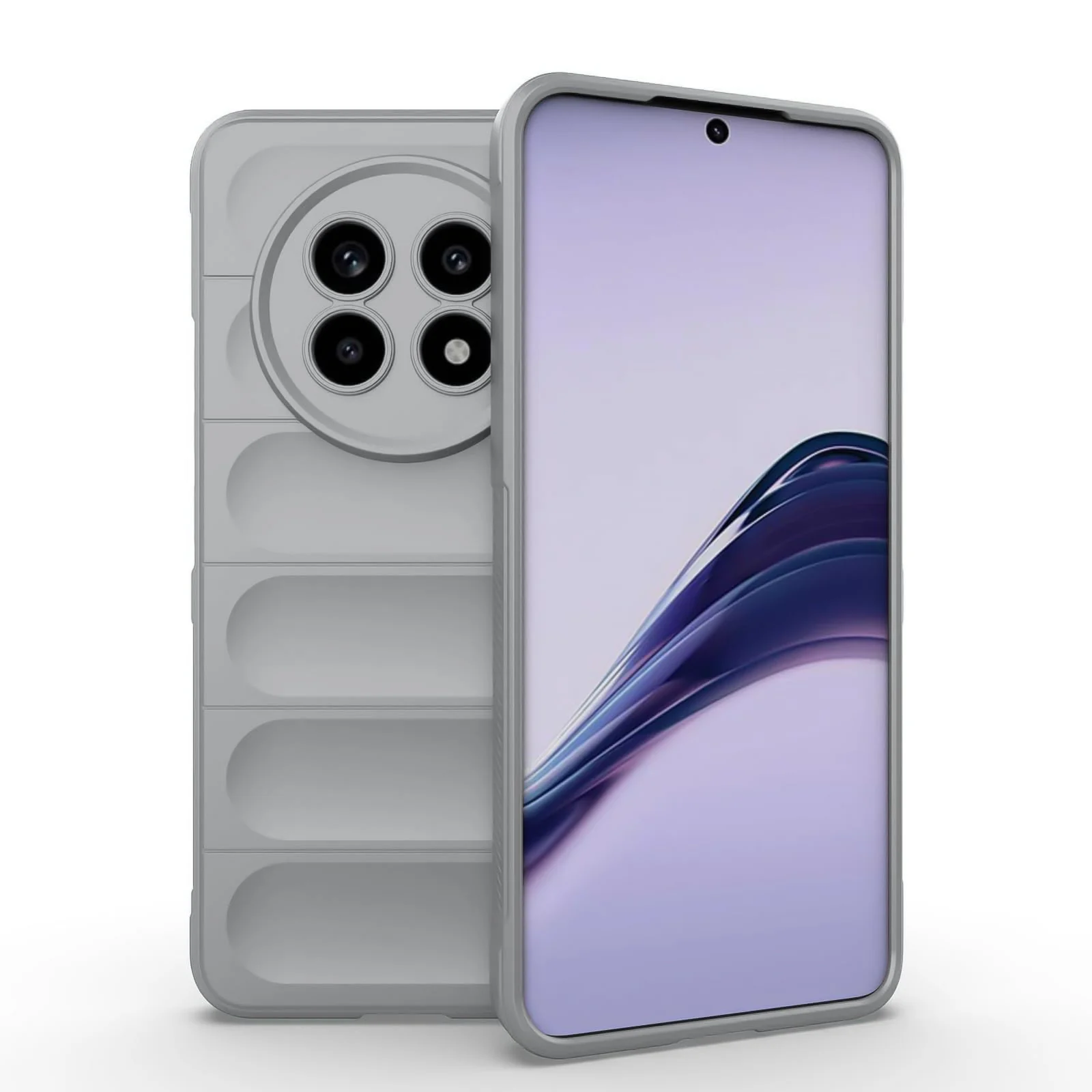 DL3 Mobilak Flexible Silicone and TPU Protective Case with Camera Protection for realme 13 Pro / realme 13 Pro Plus 5G - Gray