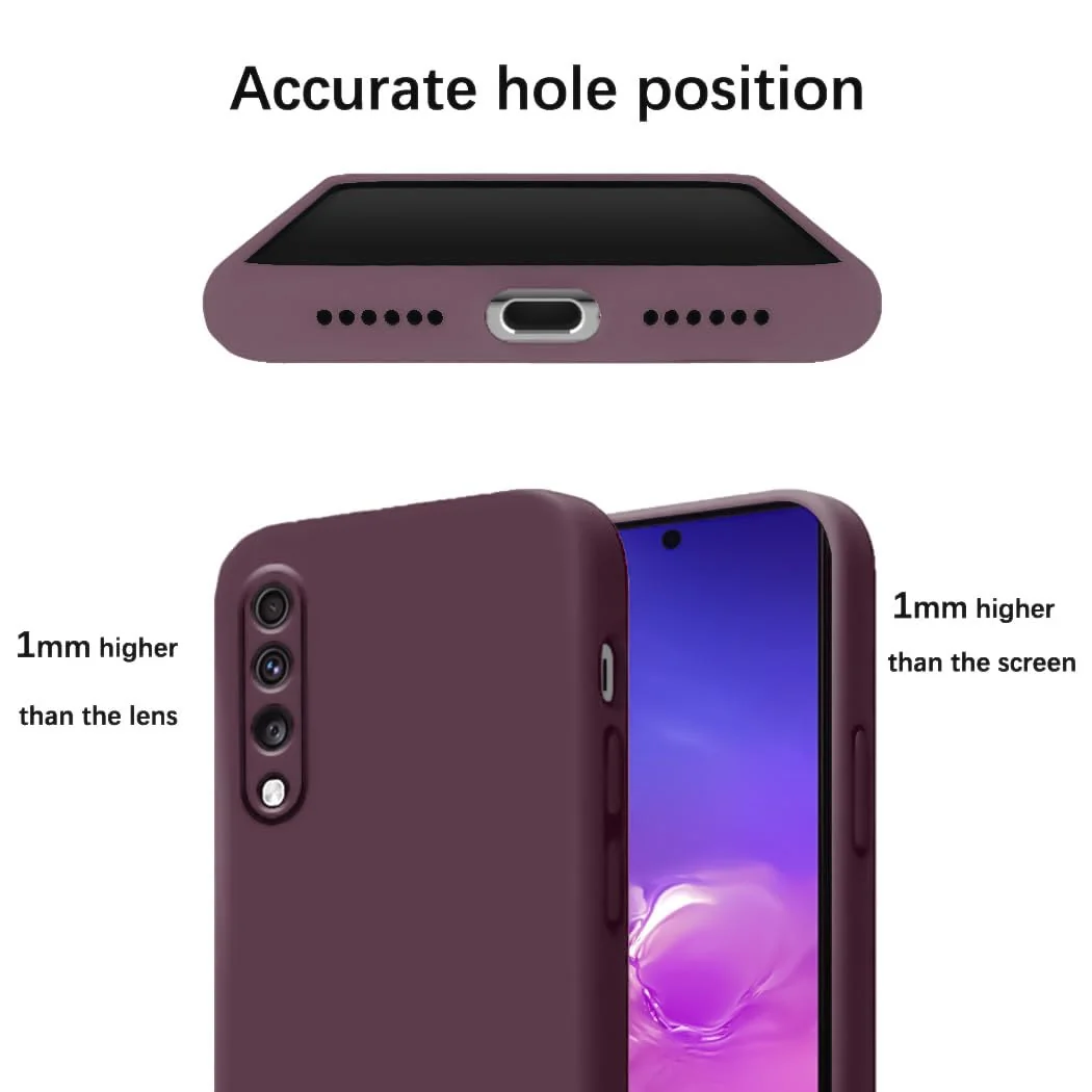 DL3 Mobilak Soft Silicone Gel Bumper Case for Samsung Galaxy A70 / A70s - Wine Red