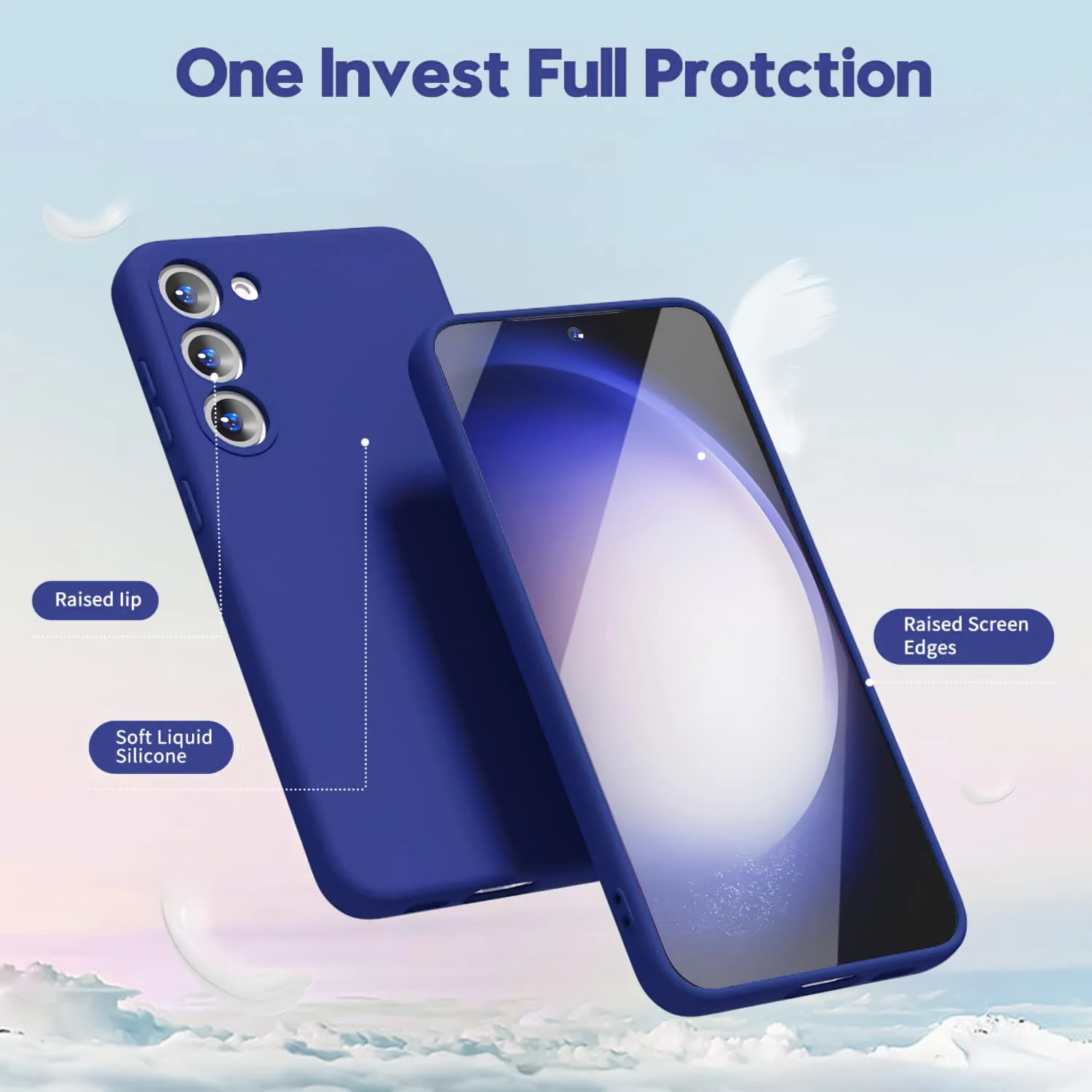 DL3 Mobilak Liquid Silicone Case for Samsung Galaxy Note 10, Shock-absorbing protection, Scratch-resistant surface, Soft microfiber lining - Pepsi