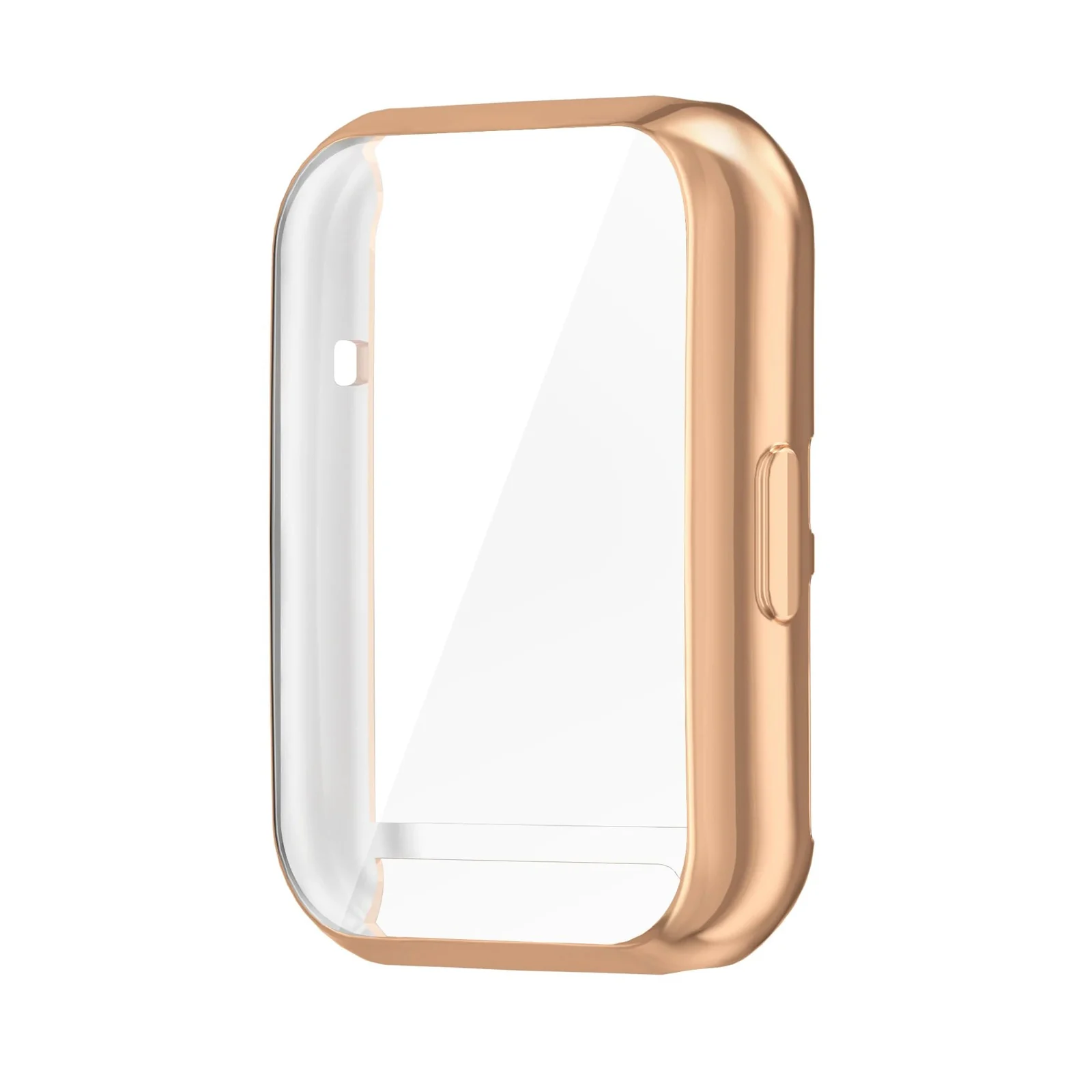 DL3 Mobilak Case Compatible with Huawei Watch Fit 2 Protective Case, Flexible TPU Full Protection Screen Protector Cover Scratch-Resistant Screen Protector Case For Huawei Fit 2 - Rose Gold