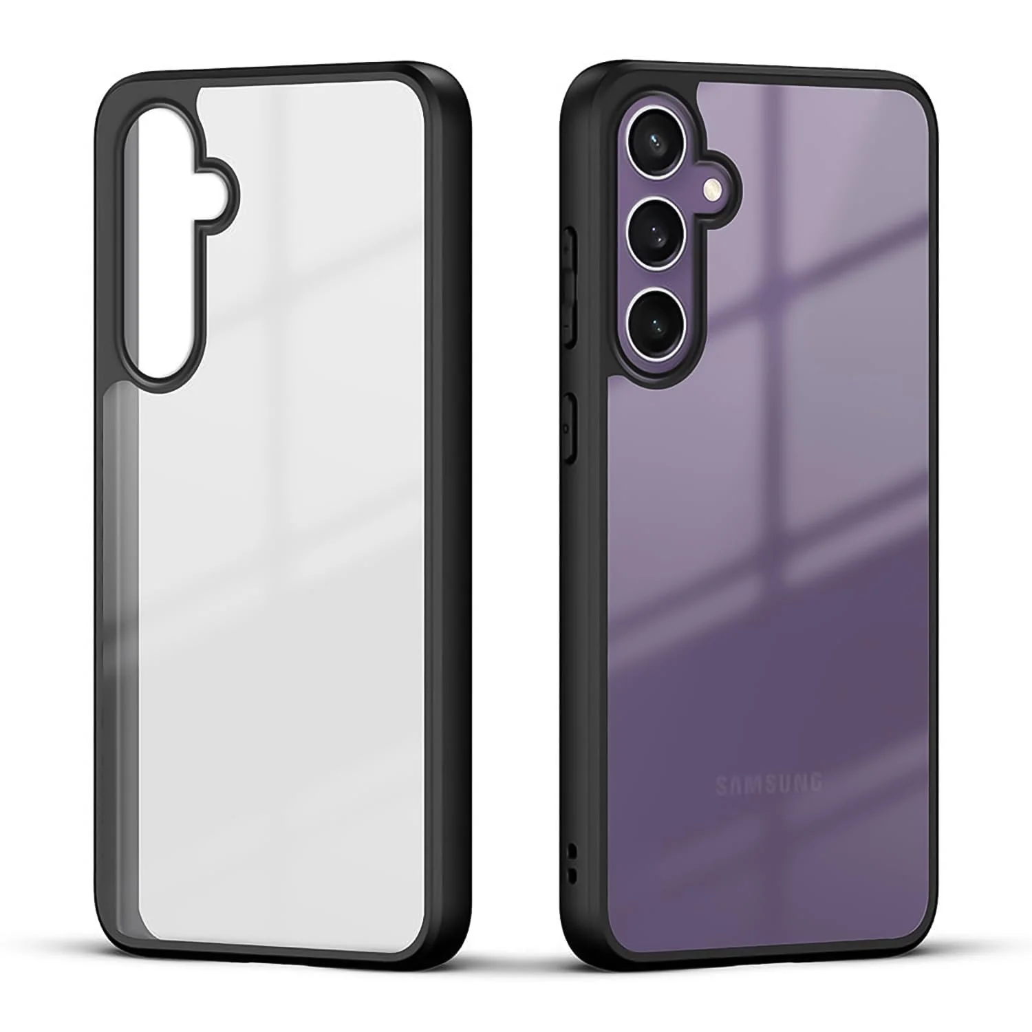 DL3 Mobilak Clear TPU Case for Samsung Galaxy A17 / A26 5G, Supports wireless charging, Shock-absorbing protection, Anti-fingerprint finish - Black