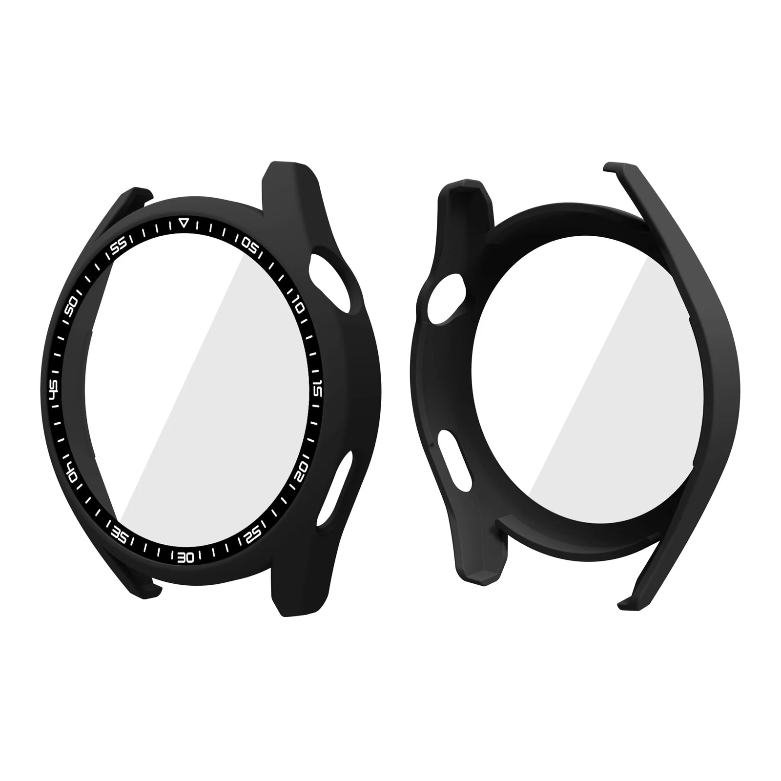 DL3 Mobilak Protective Watch Cover with Screen Protector for Huawei Watch GT3 46mm, Slim, lightweight profile - Black