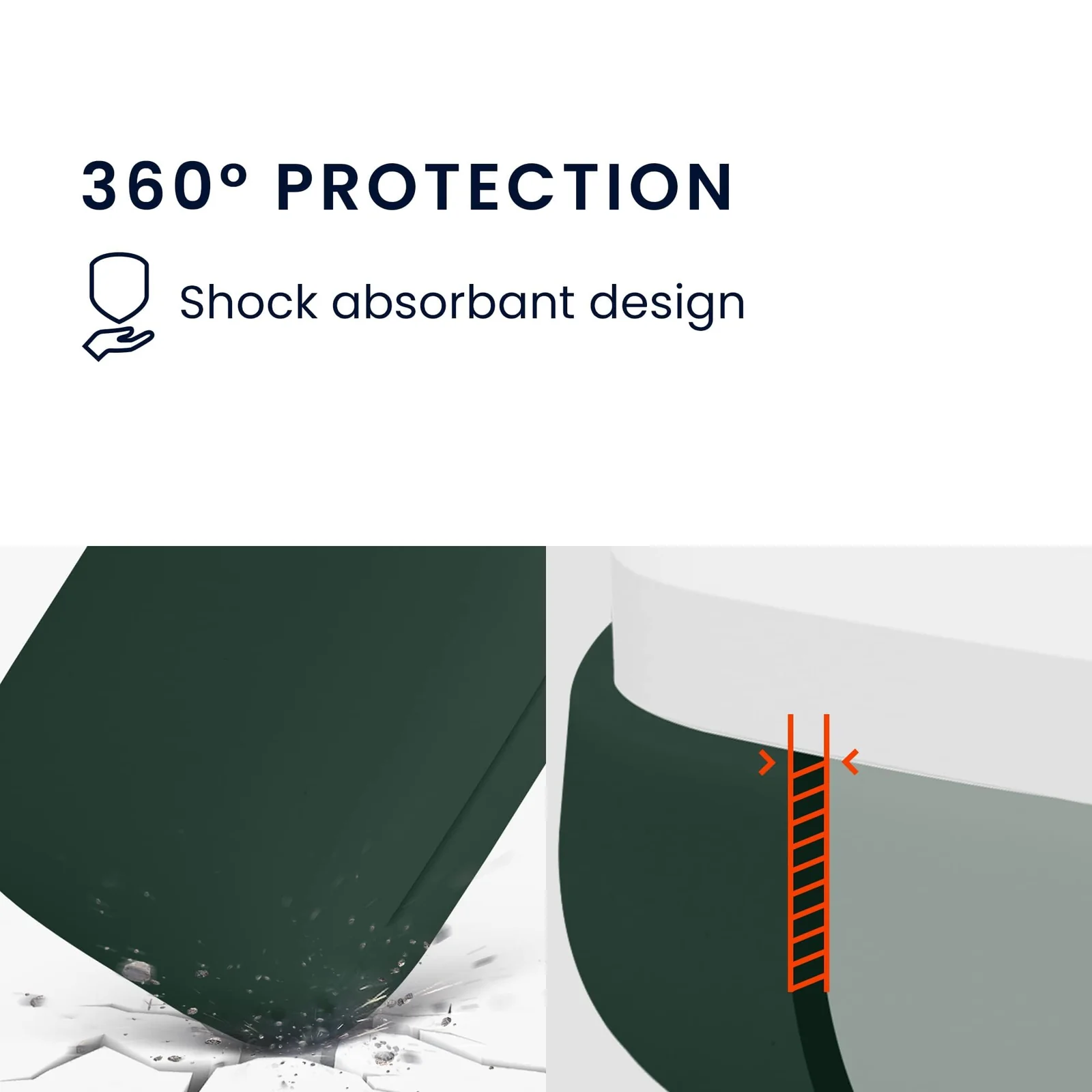 DL3 Mobilak Silicone Case Compatible with OnePlus Buds Pro Earbuds, Soft Silicone Protective Case Cover, Shockproof Sleeve with Carabiner - Green