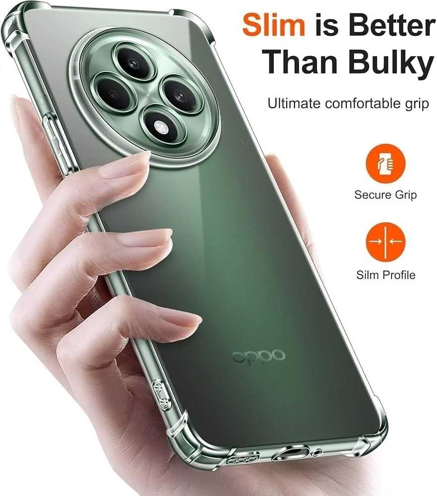 DL3 Mobilak Clear Protective Case for OPPO Reno 12F 5G / 4G - Clear