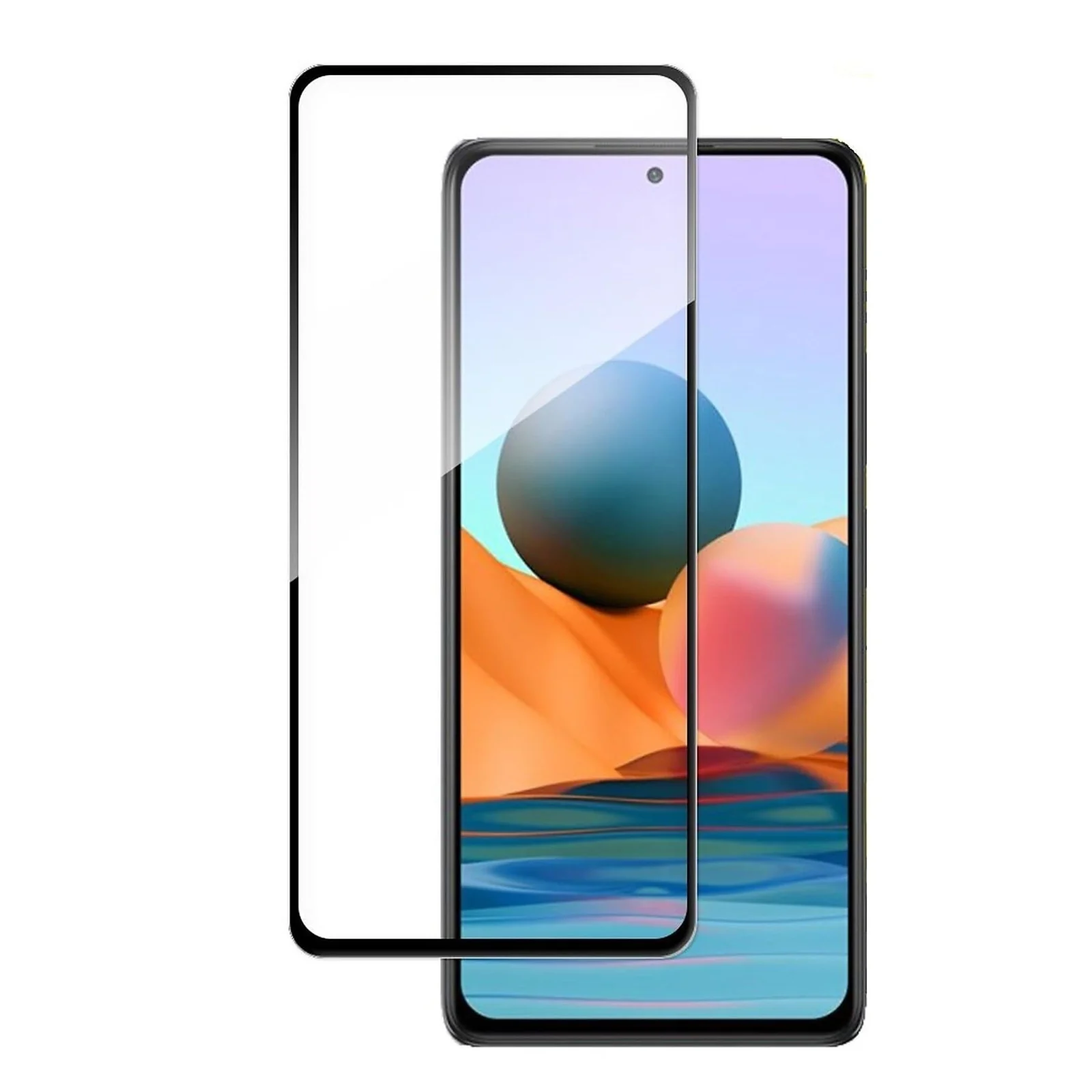 DL3 Mobilak 5D Full Glass Screen Protector For Xiaomi Redmi Note 10 Pro/Note 10 Pro Max 5D Black Frame - Clear