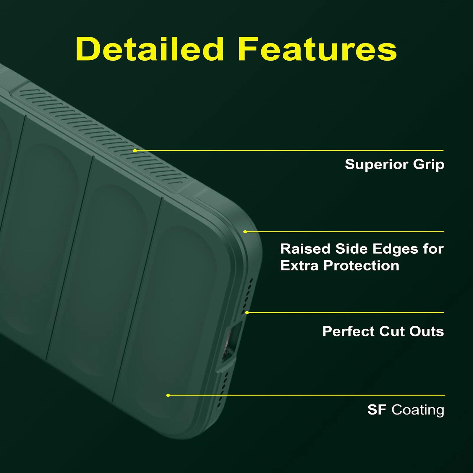 DL3 Mobilak Flexible Silicone and TPU Protective Case with Camera Protection for Xiaomi Redmi Note 12 Pro 4G / Redmi Note 11 Pro 4G&5G - Green