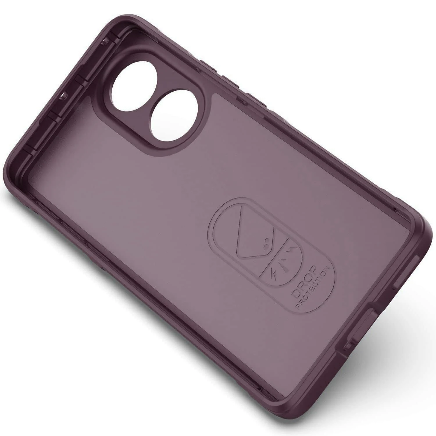 DL3 Mobilak Flexible Silicone and TPU Protective Case with Camera Protection for Honor 50 / Huawei Nova 9 - Wine Red