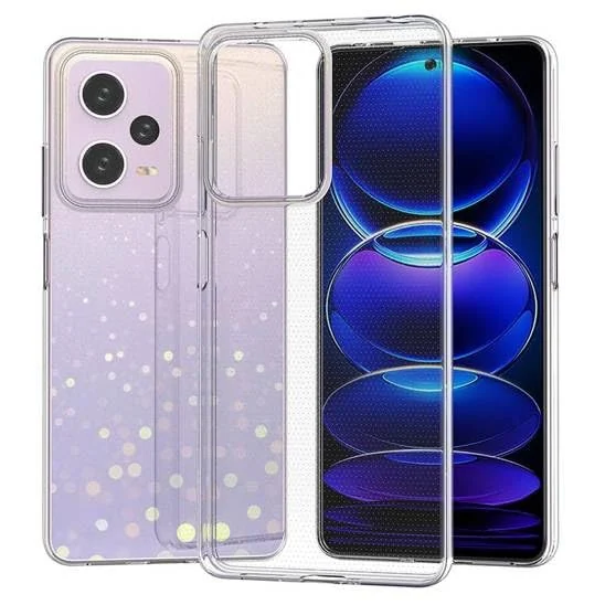 DL3 Mobilak Case Compatible with Xiaomi Redmi Note 12 Pro 5G/Poco X5 Pro 5G Case Crystal Soft TPU Gel Case Flexible Silicone Anti-Scratch Camera Protection TPU Cover - Clear