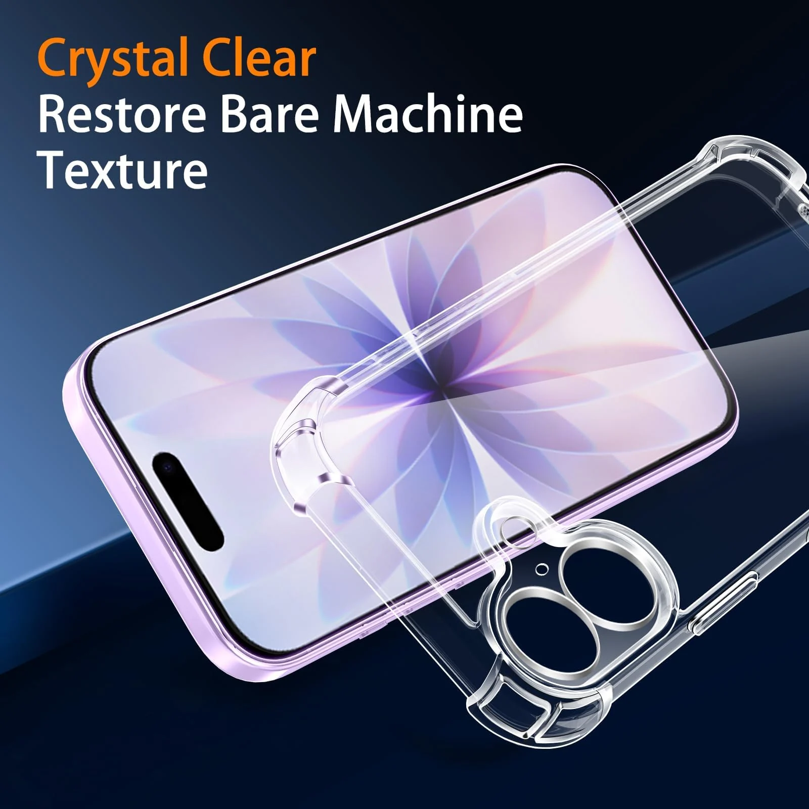 DL3 Mobilak Clear TPU Protective Case for iPhone 17 with Camera Protection and Shockproof Design - Clear