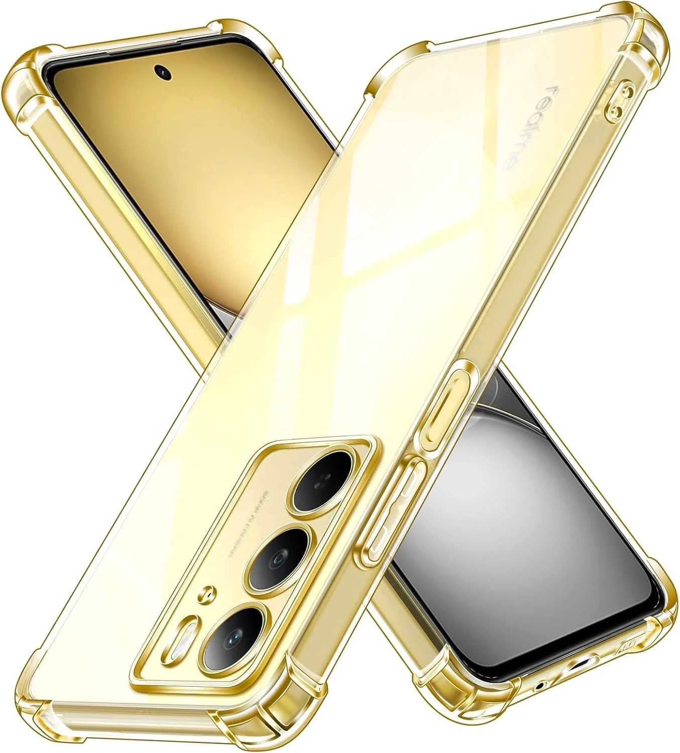 DL3 Mobilak Clear TPU Protective Case for realme C75 with Camera Protection and Shockproof Design - Clear