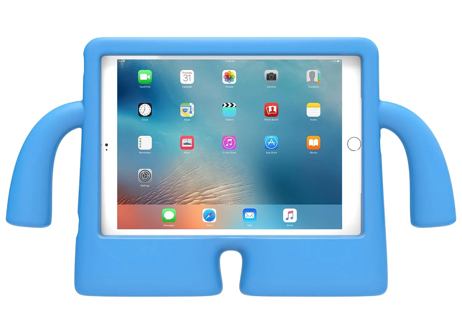 DL3 Mobilak Kids Case For iPad 6th/5th Generation (9.7 Inch, 2018/2017 Model), iPad Air 2 & 1st Case, iPad Pro 9.7 Case 2016 Case Shockproof Heavy Duty Cute Cover for Boys Girls - Sky Blue