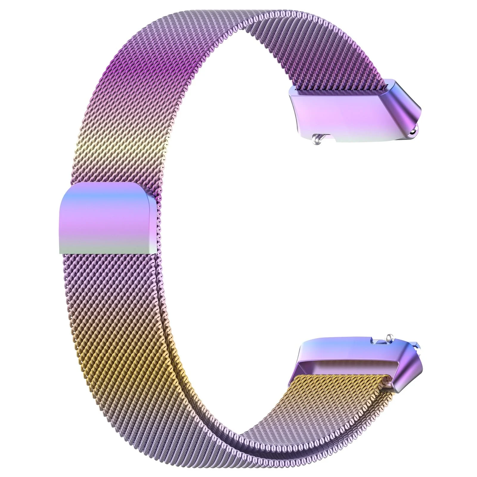 DL3 Mobilak Bracelet Compatible with Xiaomi Redmi Watch 3 Active/Redmi Watch 3 Lite, Stainless Steel Replacement Strap, Mesh Metal Watch Strap, Magnetic Adjustable Replacement Band For Men Women - Colorful