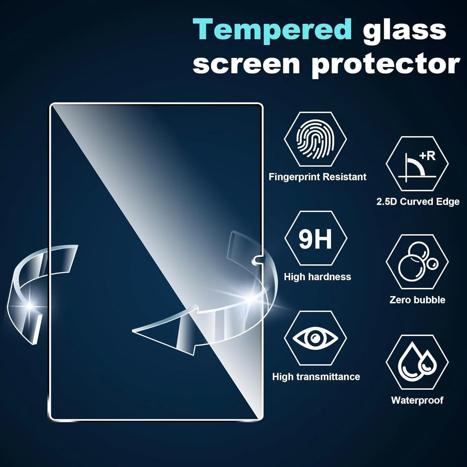 "DL3 Mobilak Screen Protector For Huawei Matepad Air 11.5/Matepad Air 11.5"" S Tablet Tempered Glass Film [HD Crystal ] [Easy Installation] [Scratch Resistant] [9H Hardness] - Clear"