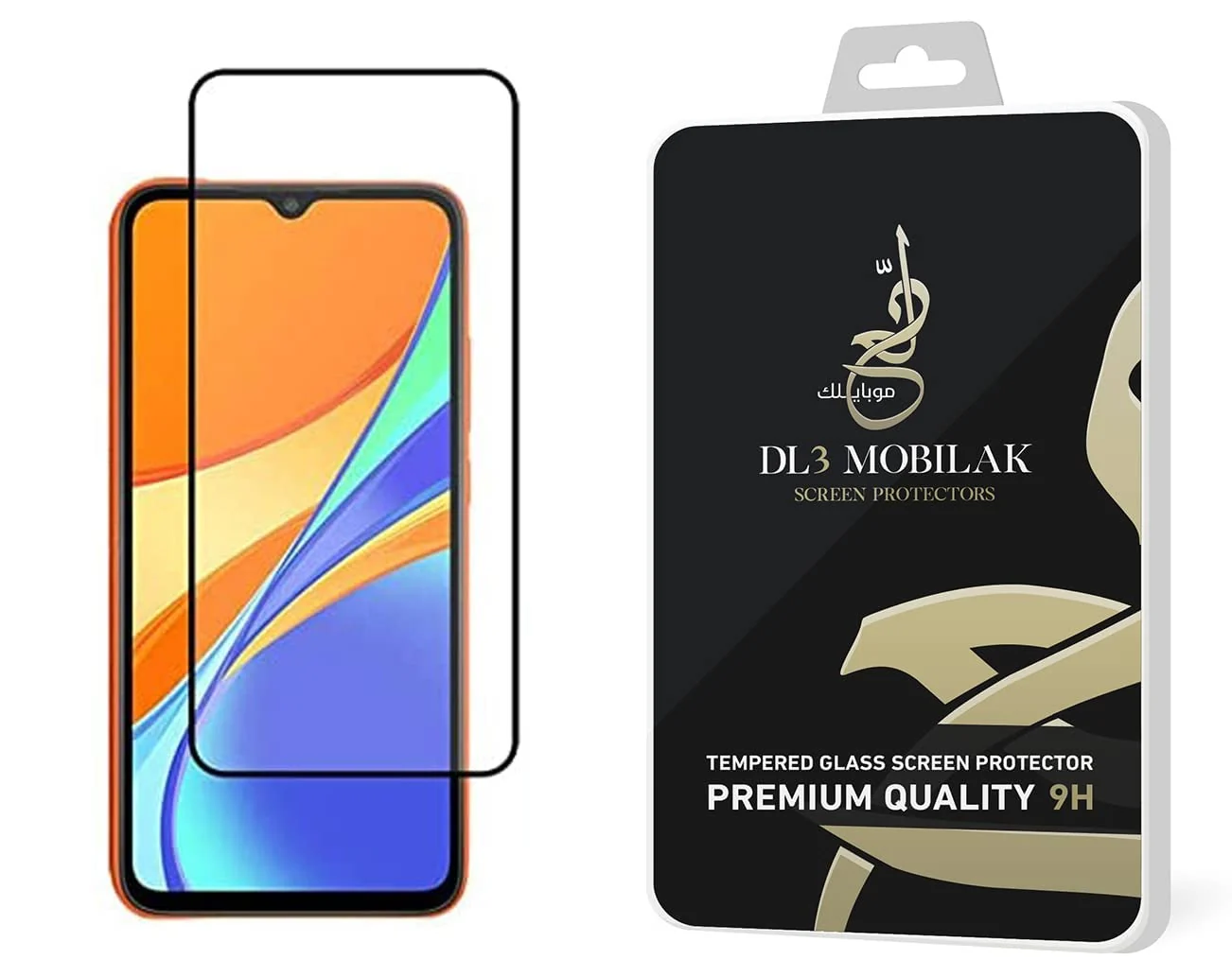 DL3 Mobilak 5D Full Glass Screen Protector For Huawei Nova Y61 Black Frame - Clear