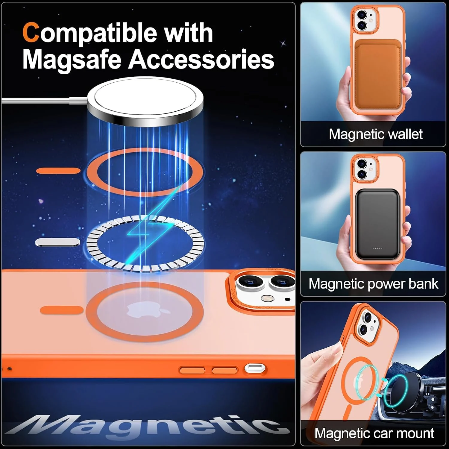 DL3 MOBILAK Protective Phone Case for Apple iPhone 11 - Orange