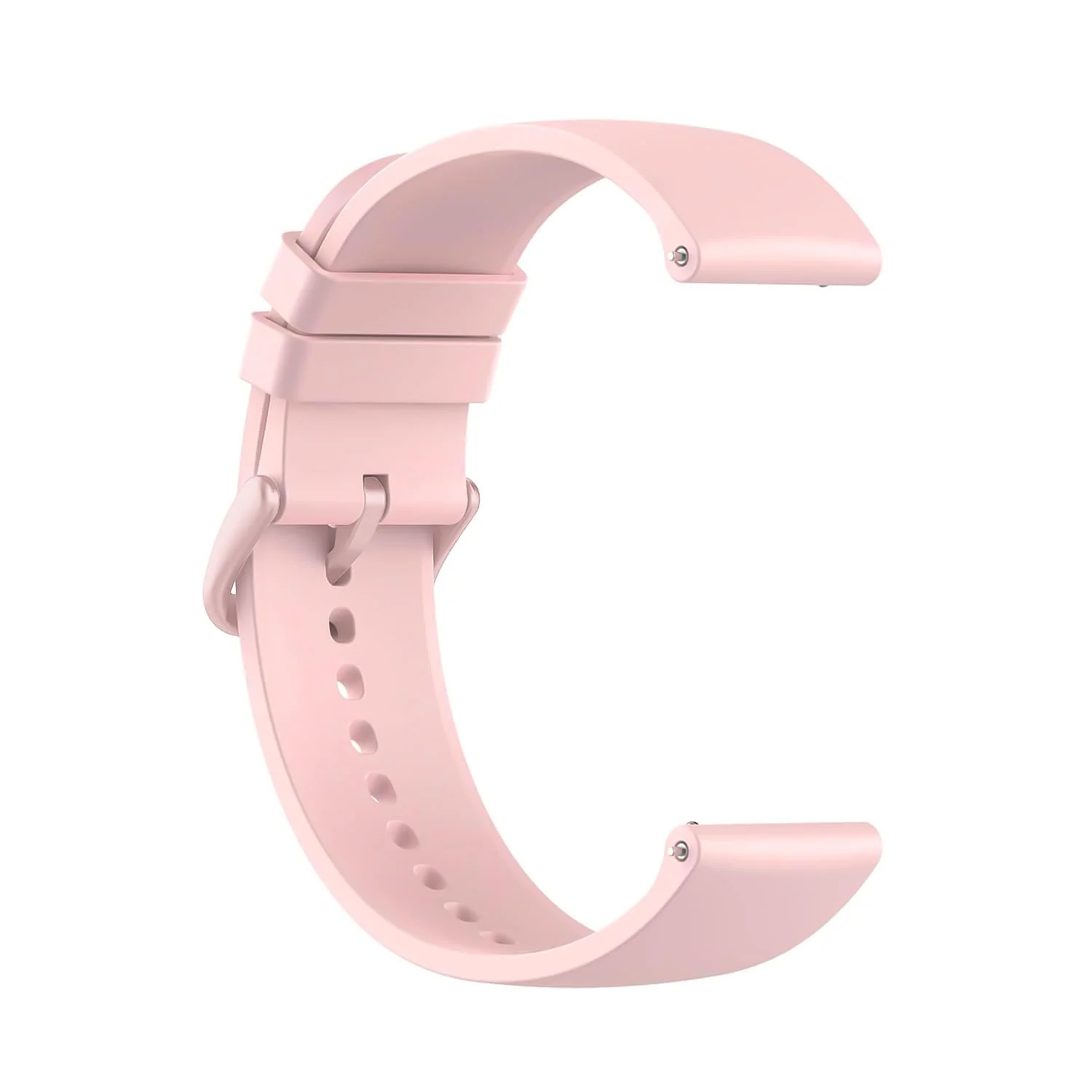 DL3 Mobilak Silicone Buckle Band 22MM Strap For Xiaomi Redmi Watch 5 Active/5 Lite/Samsung Galaxy Watch 3 45mm/Watch 46mm/Gear S3/Huawei watch GT5 GT4 GT3 GT2 GT 46MM/GT2E/GT3 Pro GT 5 Pro - Pink