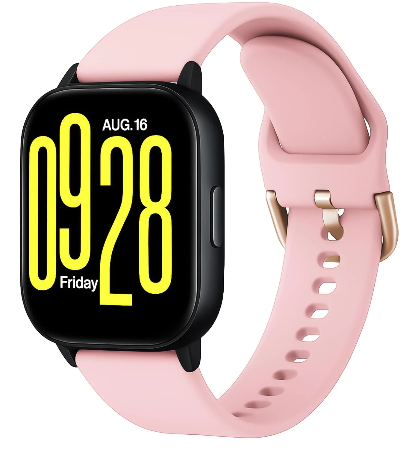 DL3 Mobilak Straps Compatible with Xiaomi Redmi Watch 5 Active/Redmi Watch 5 Lite Bracelet, 22mm Soft Silicone Replacement Band Sports Strap Wristbands [Wear-resistant] [breathable] - Light Pink