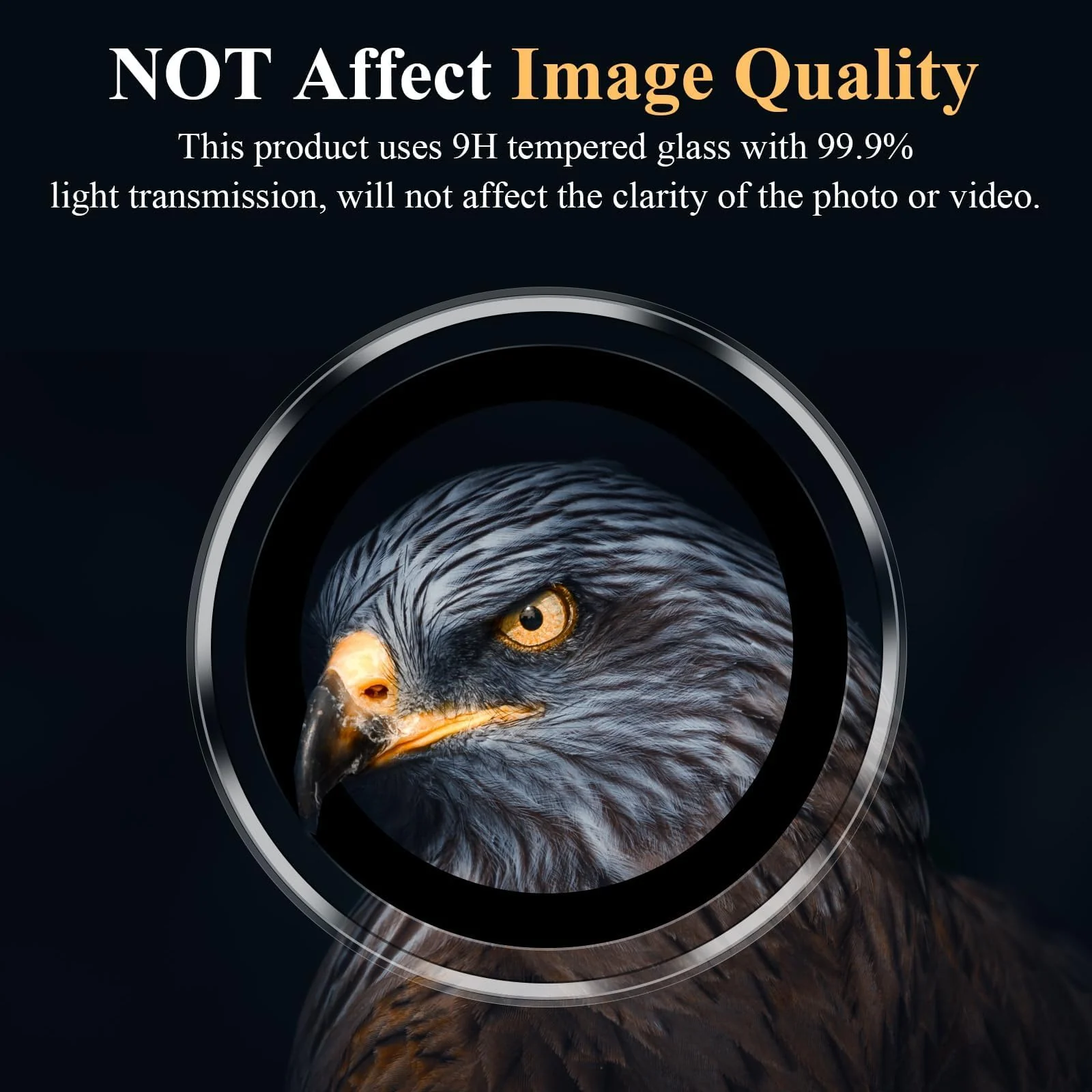 DL3 Mobilak Camera Lens Protector For Samsung Galaxy A14 / Galaxy A24 / Galaxy A34 Camera Lens Film Metal Ring Ultra HD, 9H Hardness, Scratch Resistance Camera Lens Protective Film - Clear