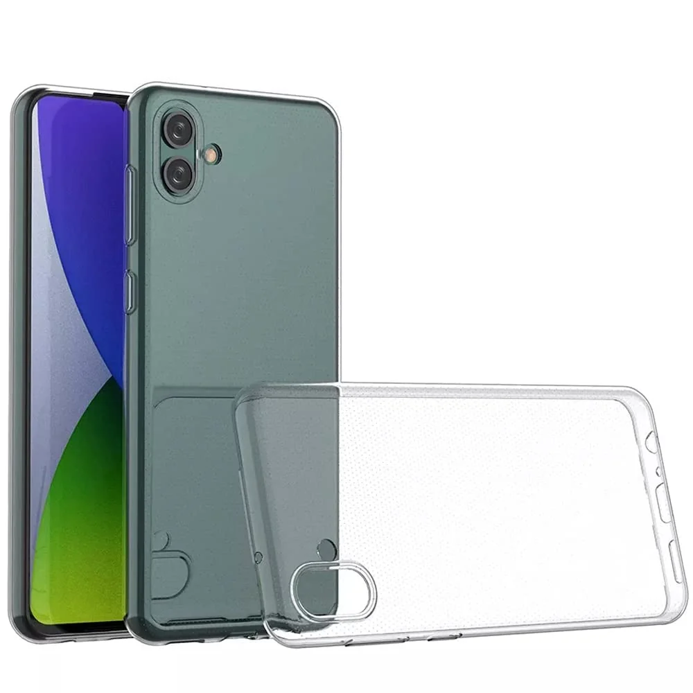 DL3 Mobilak Case Compatible with Samsung Galaxy A04E Case Crystal Soft TPU Gel Case Flexible Silicone Anti-Scratch Camera Protection TPU Cover - Clear
