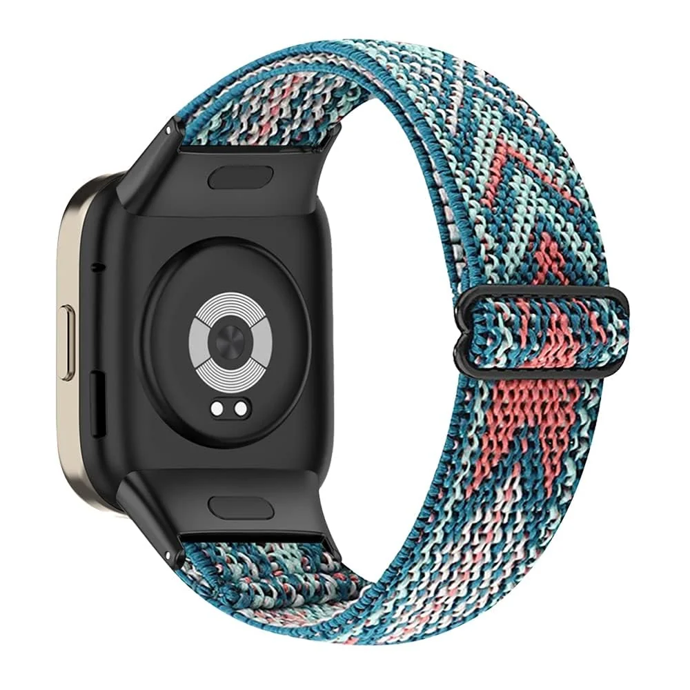 DL3 Mobilak Elastic Straps Compatible with Xiaomi Redmi Watch 3 (Not for Redmi Watch 3 Lite/Active) Men Women, Adjustable Stretchy Bracelets Sport Nylon Replacement Bracelet - Green Arrow