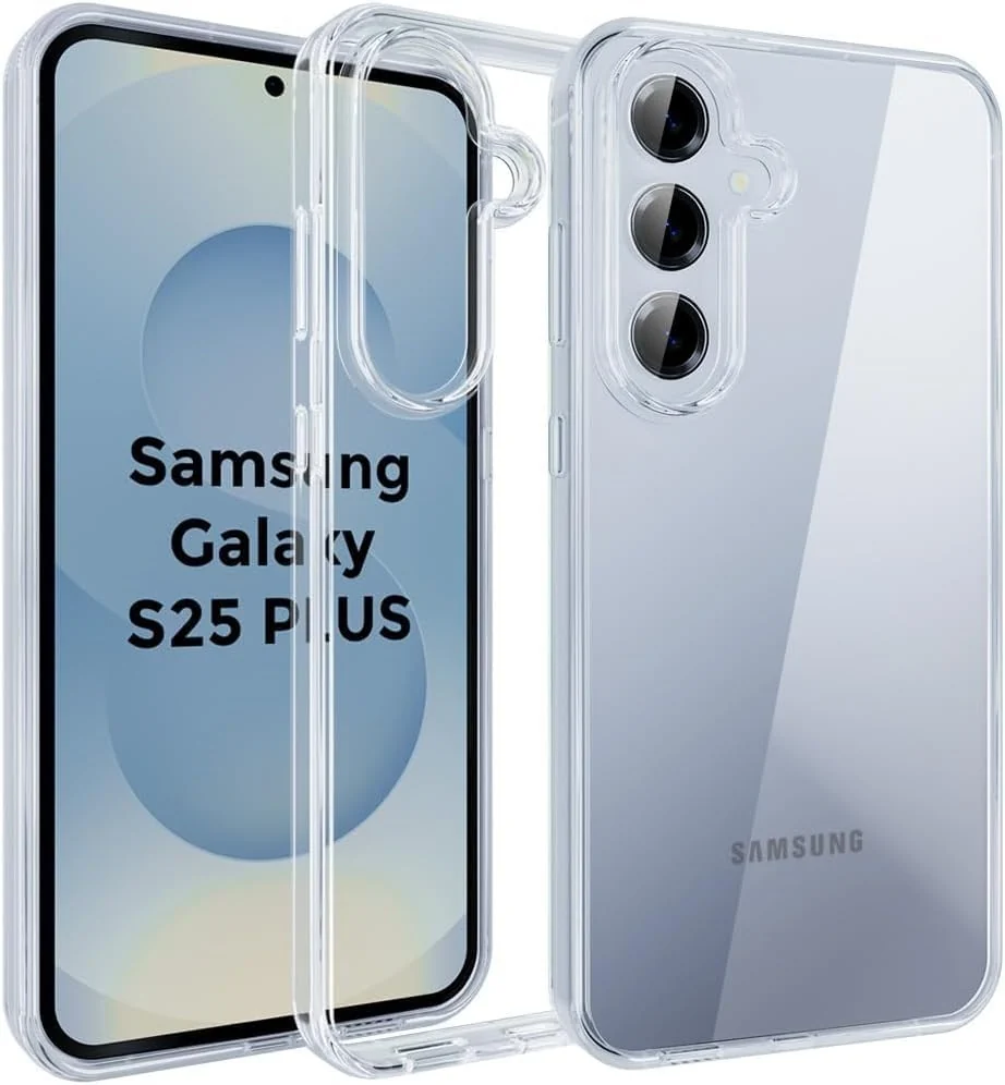 DL3 Mobilak Case Compatible with amsung Galaxy S25+ Plus 5G Case Crystal Soft TPU Gel Case Flexible Silicone Anti-Scratch TPU Cover - Clear