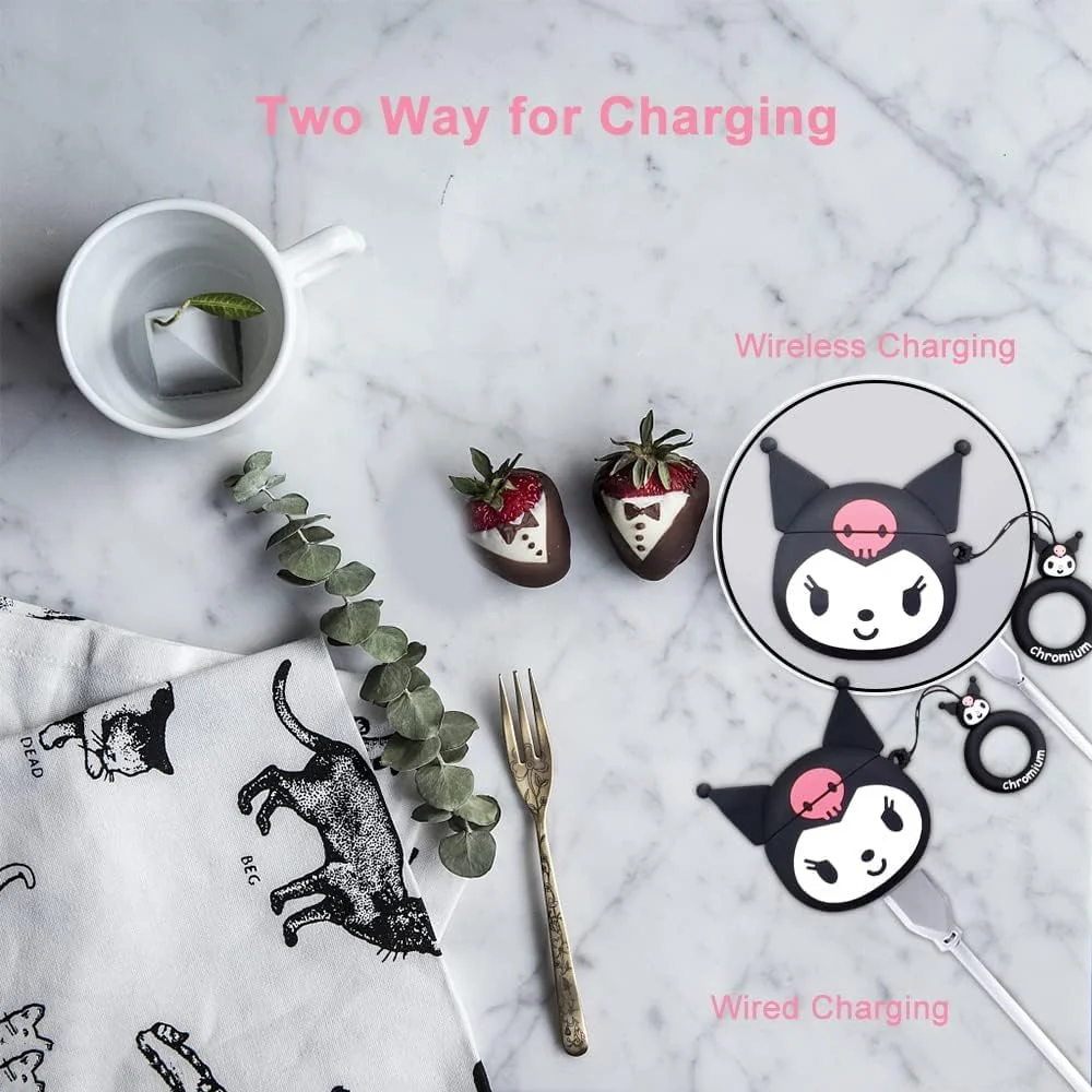 DL3 Mobilak For AirPods 3 Case Soft Silicone Shockproof Cover for Apple AirPods 3rd, New 3D Cute Cartoon Creative Fun Case Skin with Keychain Design for Air pods 3rd Charging Case - Kitty Black