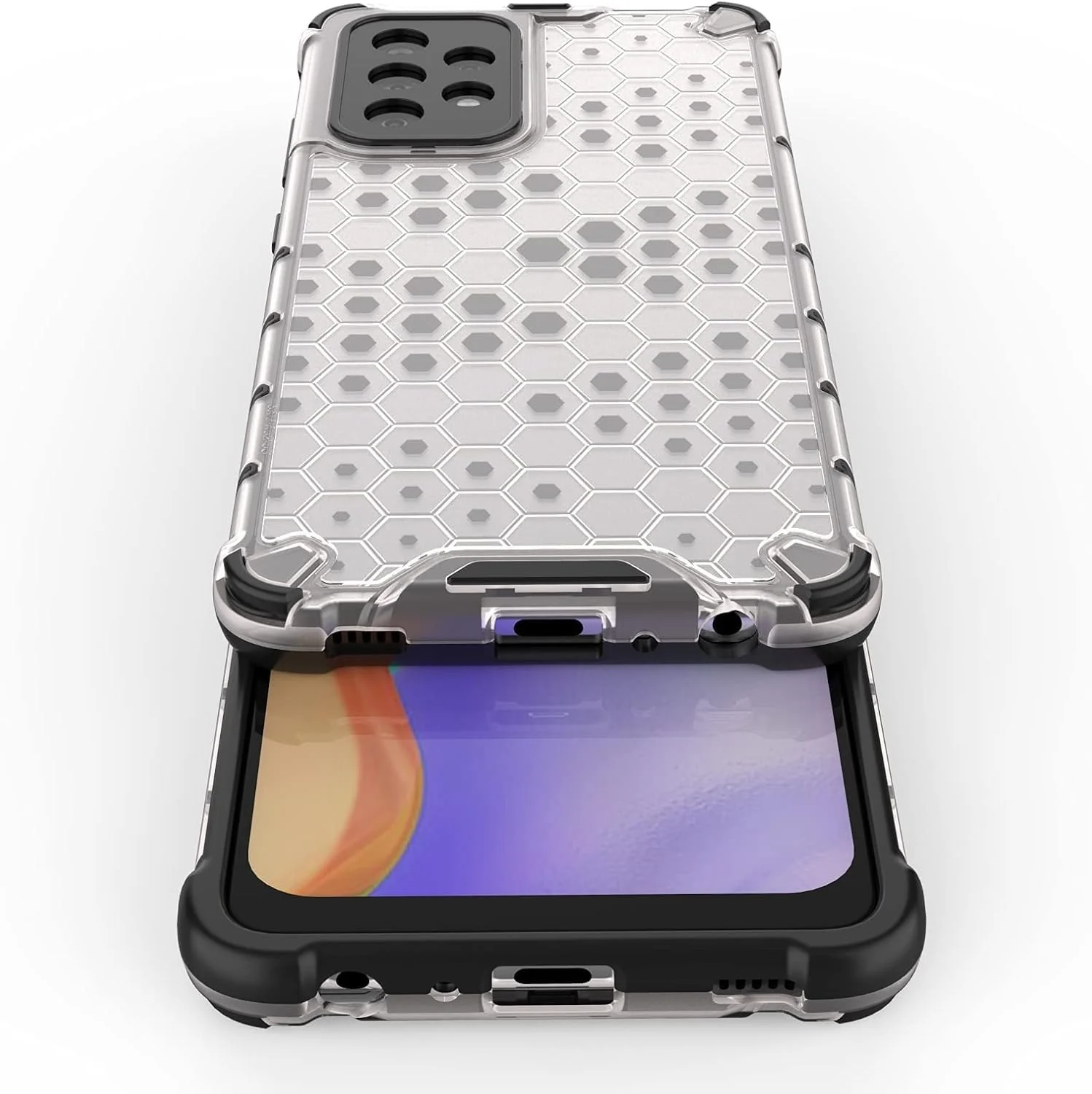 DL3 Mobilak Clear PC and TPU Protective Case for Samsung Galaxy A52S / A52 5G with Shockproof Design - Clear