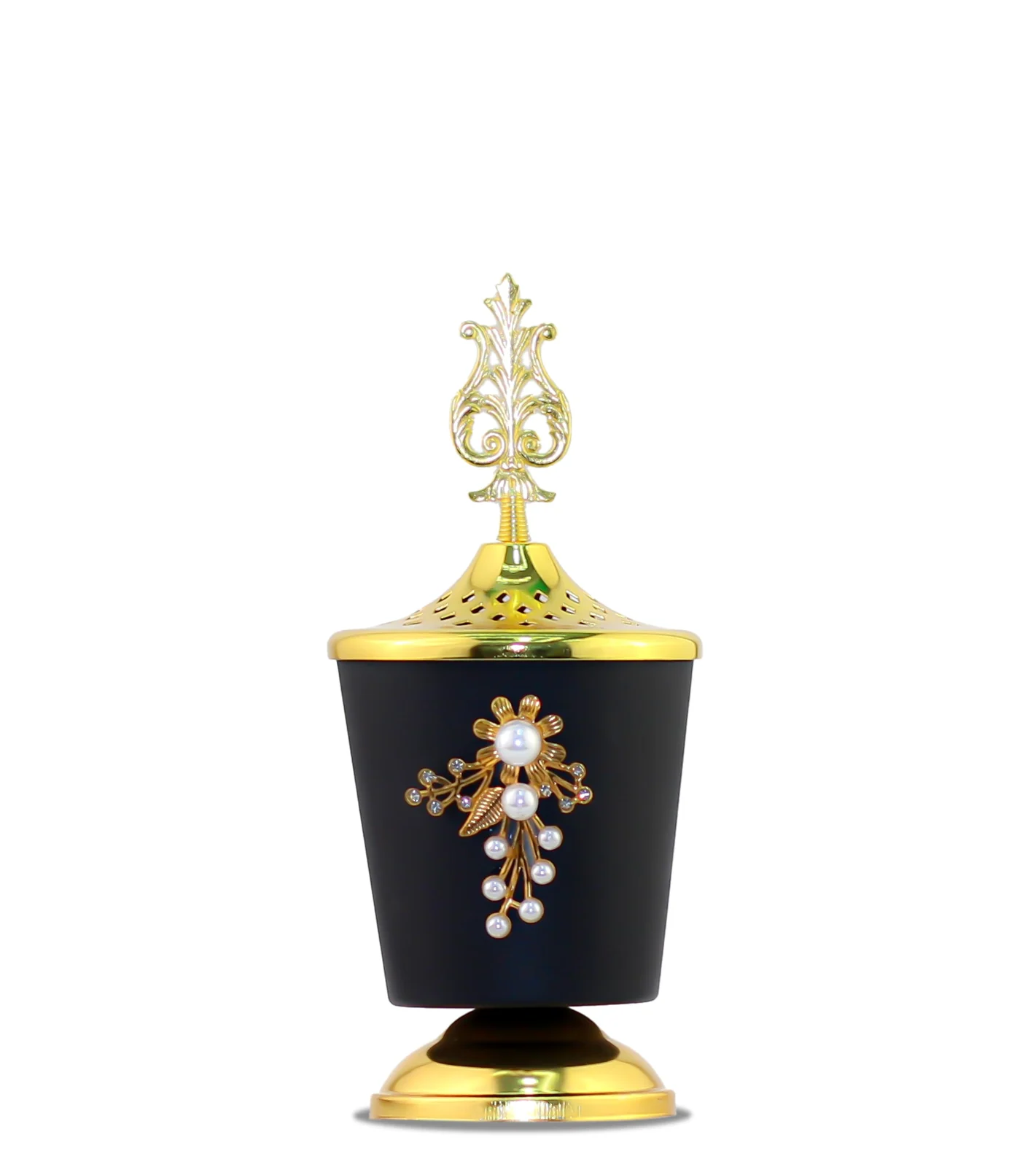 Mobigon Charcoal Incense Burner, Bakhoor Burner, Oud Frankincense Incense Burner, Vintage Arabic Burner, Suitable For Arabian Oud, Yoga, Spa and Aromatherapy, Office & Home Decor - Style 1
