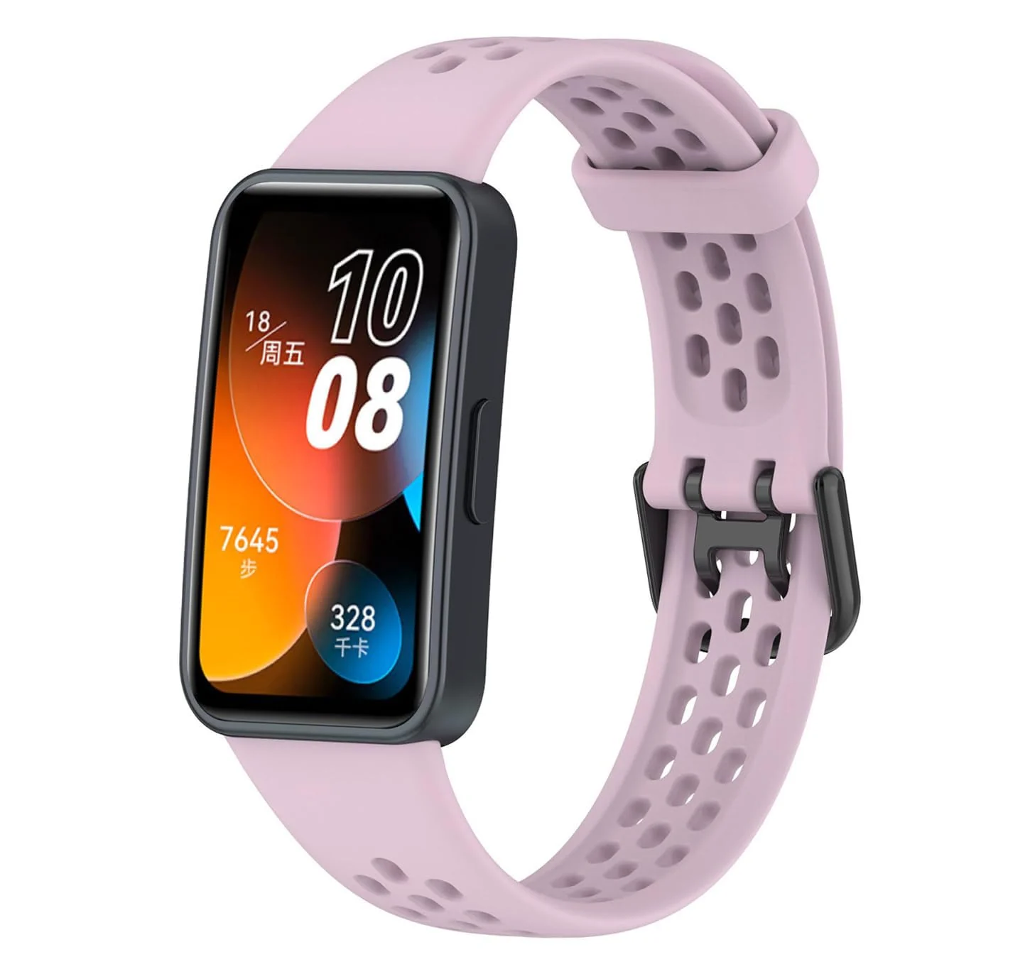 DL3 Mobilak Strap for HUAWEI Band 9 / HUAWEI Band 8 Replacement Band, Silicone Belt, Soft, Waterproof, Sweatproof, Easy to Put on and Take Off, HUAWEI Band 8/Band 9 Replacement Strap, Sport Band - Pink