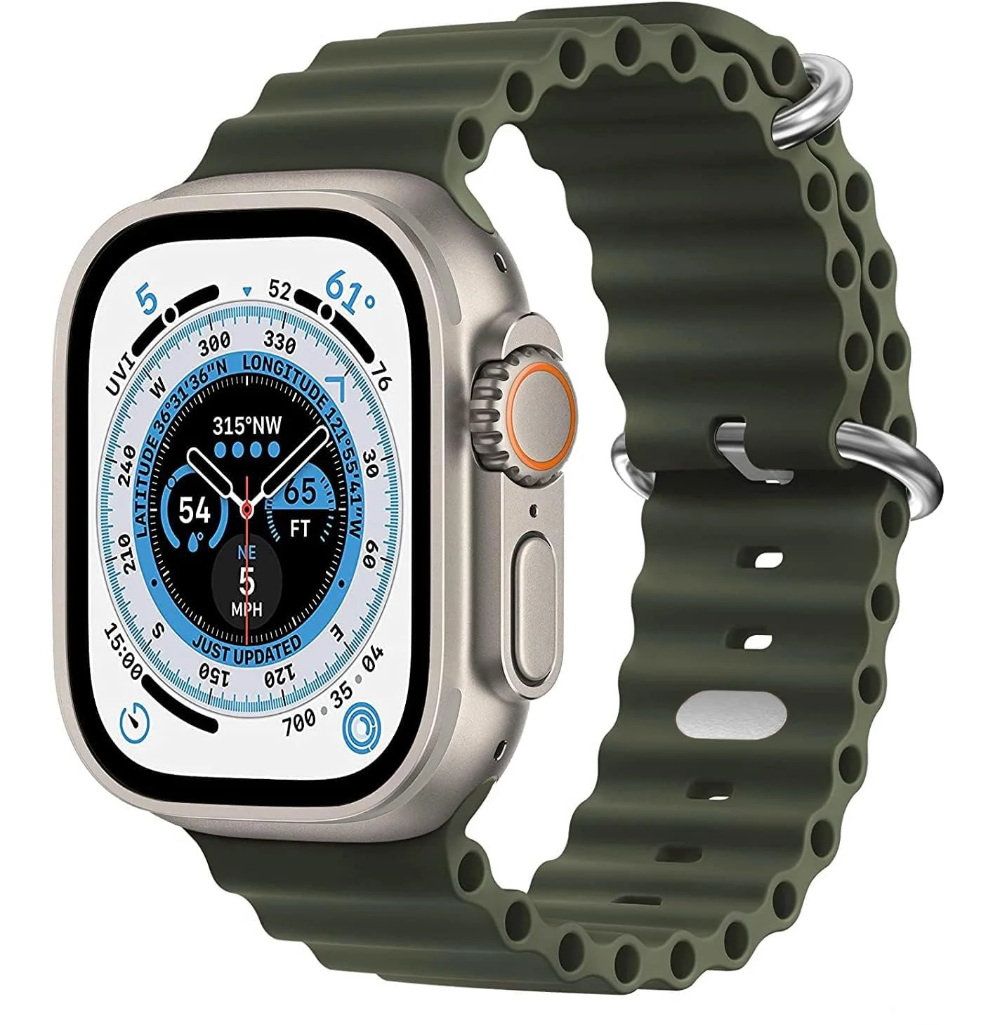 DL3 Mobilak Ocean Band For Apple Watch Band 49mm 45mm 44mm 42mm 41mm 40mm 38mm Men Women, Strap for Apple Watch Ultra2/Ultra iWatch Series SE 9 8 7 SE 6 5 4 3 2 1 (Forest, 42MM/44MM/45MM/49MM) - Forest Green