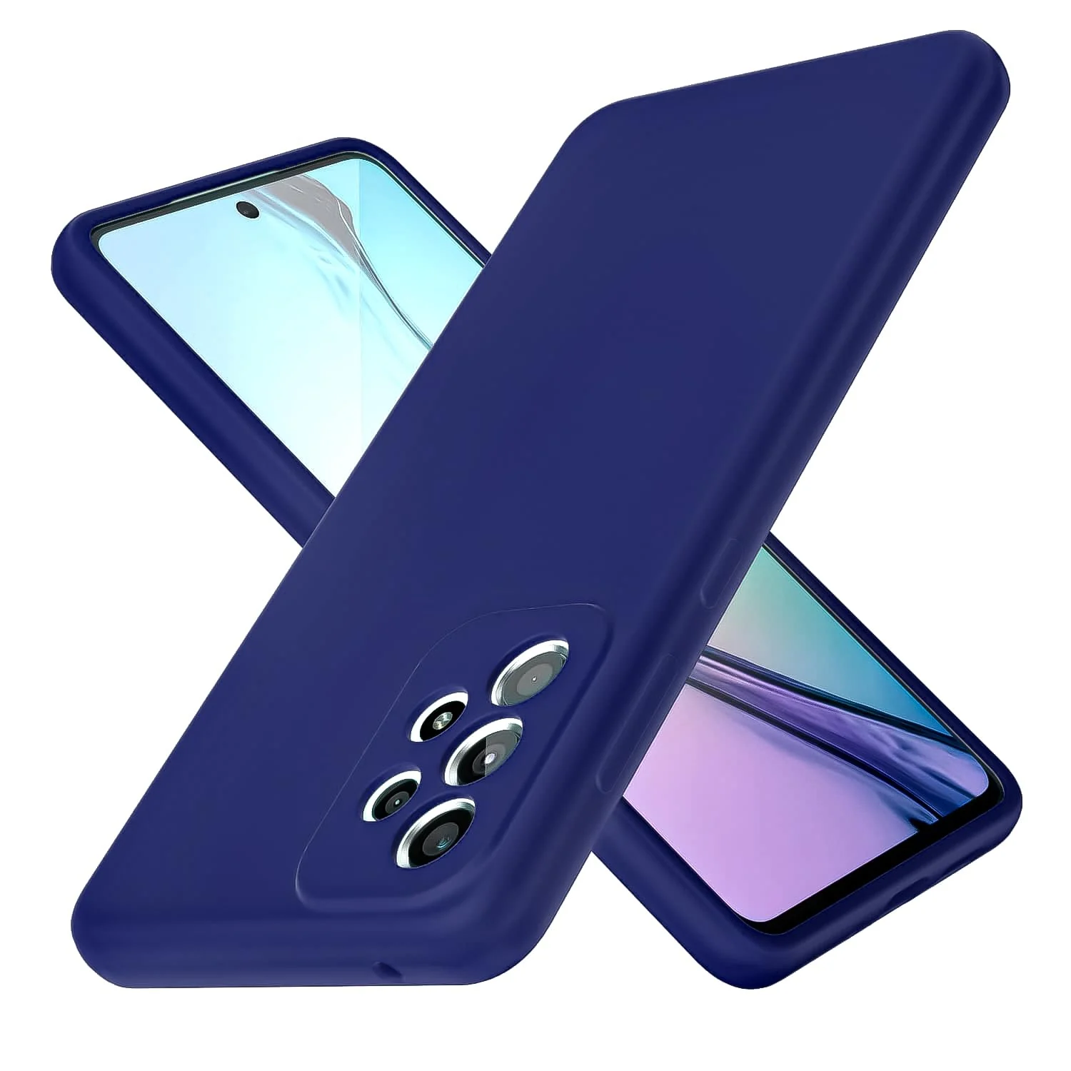 DL3 Mobilak Soft Silicone Gel Bumper Case for Samsung Galaxy A23 - Blue