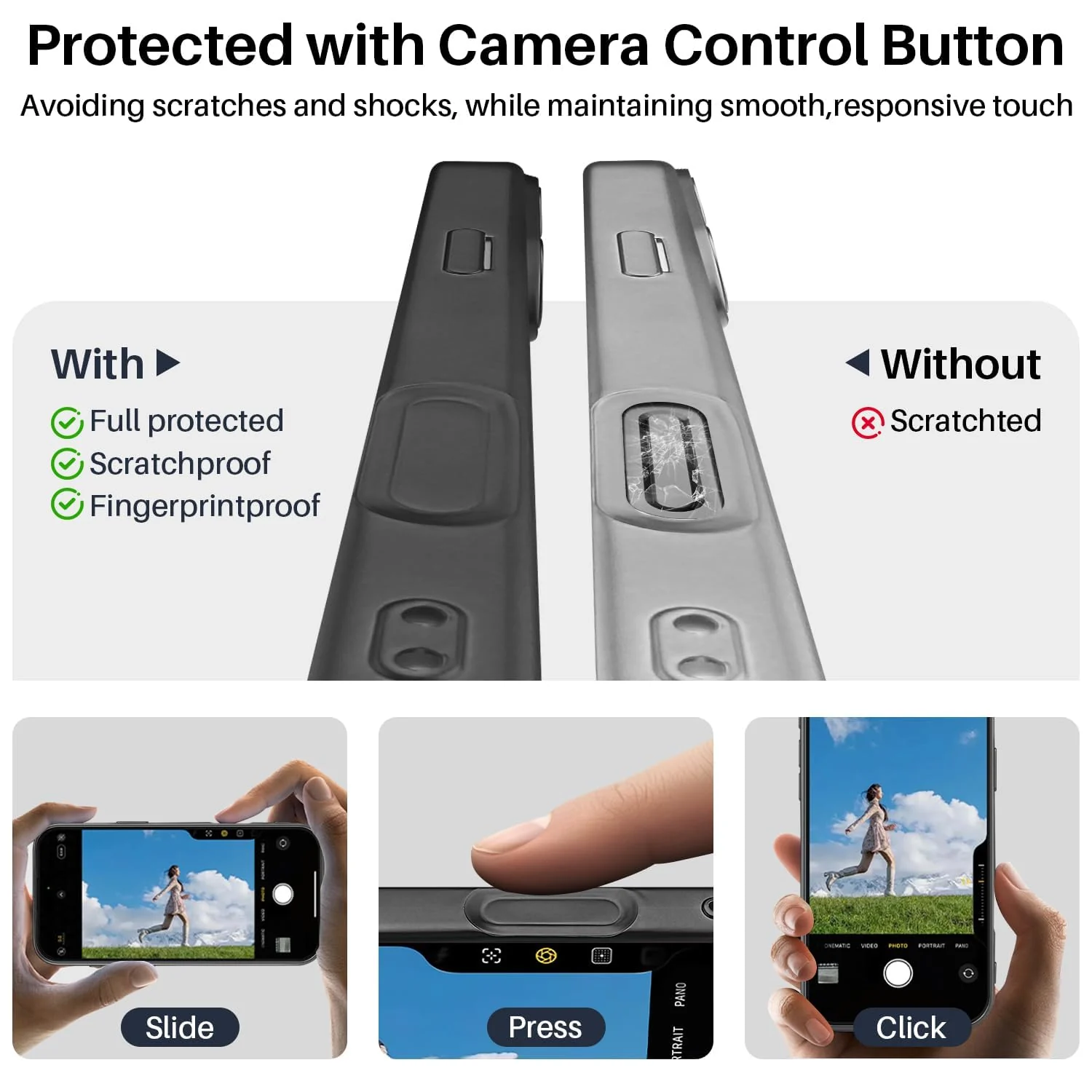 DL3 Mobilak For iPhone 17 Magnetic Case, Compatible with MagSafe, Built-in Camera Lens Protector, Luxury Plating Soft TPU Clear Shockproof Slim Thin Cover - Black Matte