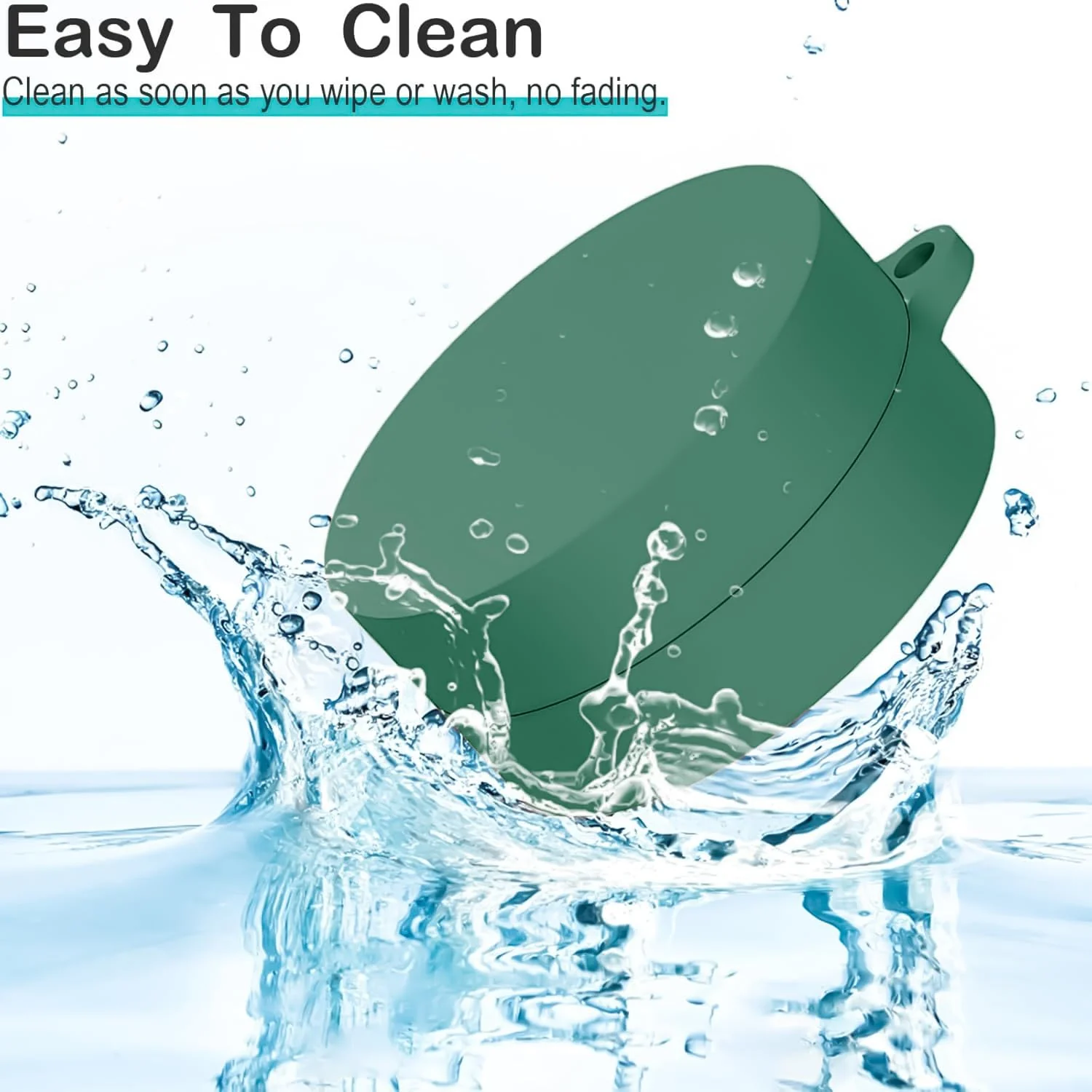 DL3 Mobilak Compatible with NOTHING CMF Buds Pro Case Cover, Soft Silicone Shockproof Protective Case Wireless Earbuds with Carabiner, Front LED Visible - Green