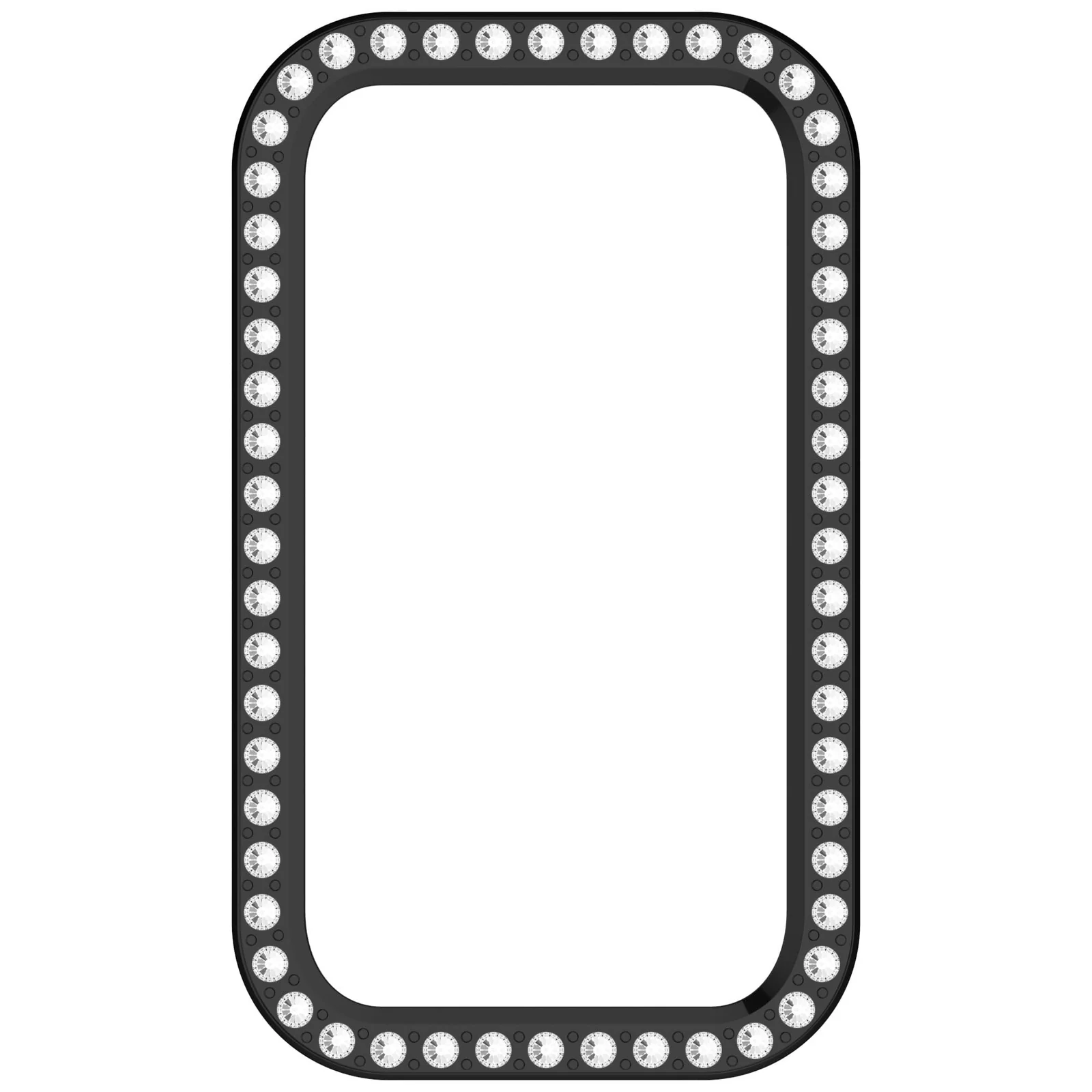 DL3 Mobilak Crystal-Decorated Watch Cover for Huawei Band 8 / 9 / 10, Decorative glitter finish, Slim, lightweight profile - Black